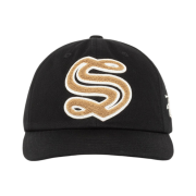 Stussy Mid-Depth Chenille S Snapback Black