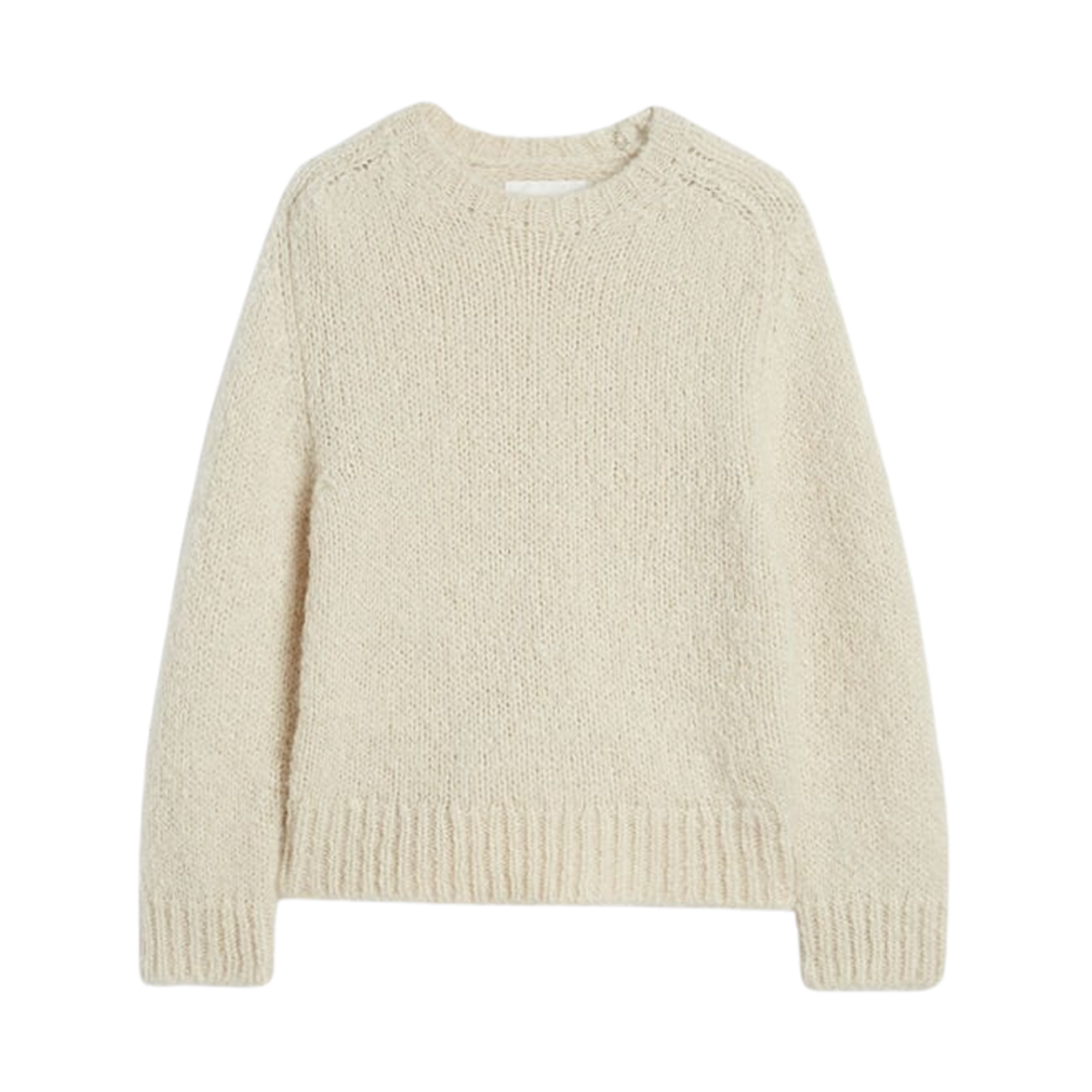 (W) 질 샌더 울 블렌드 크루넥 스웨터 초크((W) Jil Sander Wool Blend Crew Neck Sweater Chalk)
