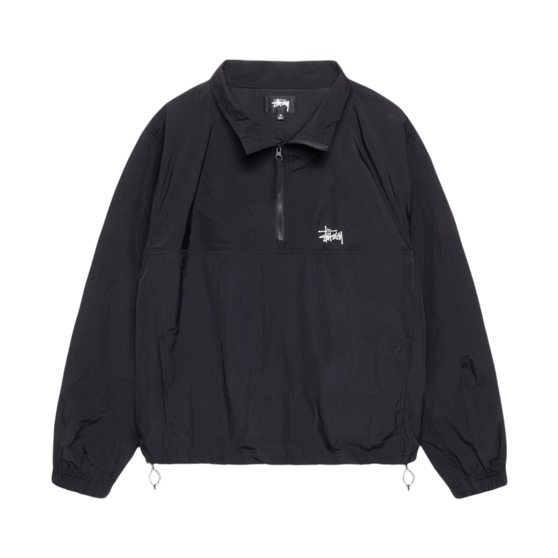 스투시 웜업 풀오버 블랙