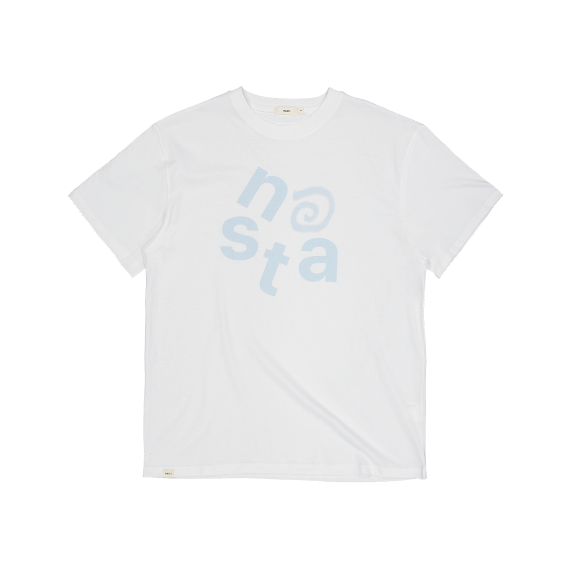 나츠 엣 로고 오버사이즈 티셔츠 화이트(Naats At Logo Oversized T-Shirt White)