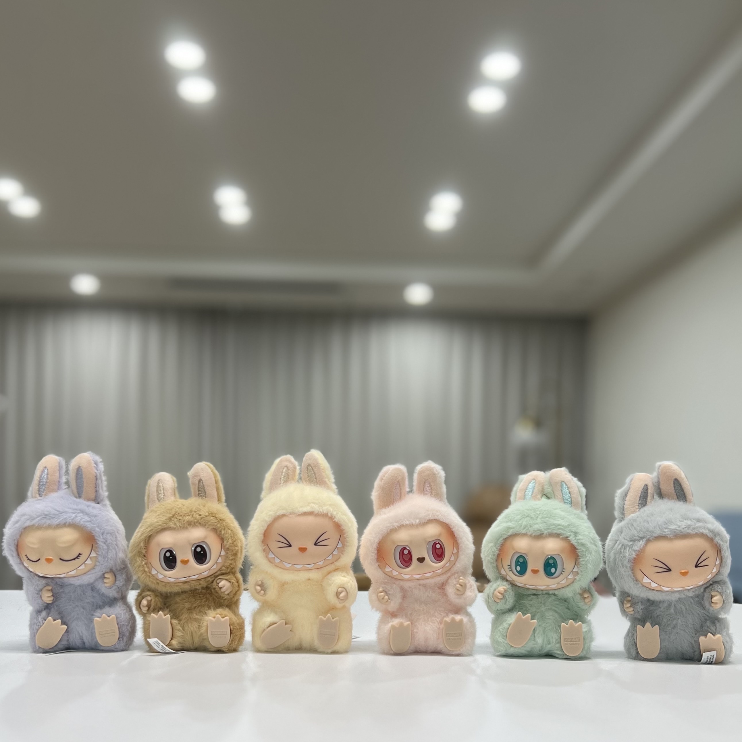 Pop Mart Labubu Let's Play Together Doll Series Sealed Case (6 Blind Boxes) 착용 스타일