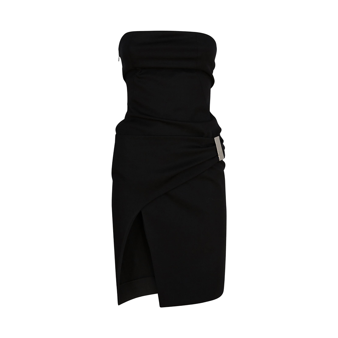 (W) 디 아티코 미디 드레스 블랙((W) The Attico Midi Dress Black)