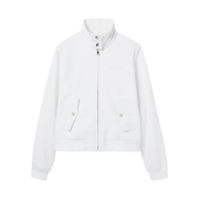 (W) Gucci GG Jacquard Zip Jacket White