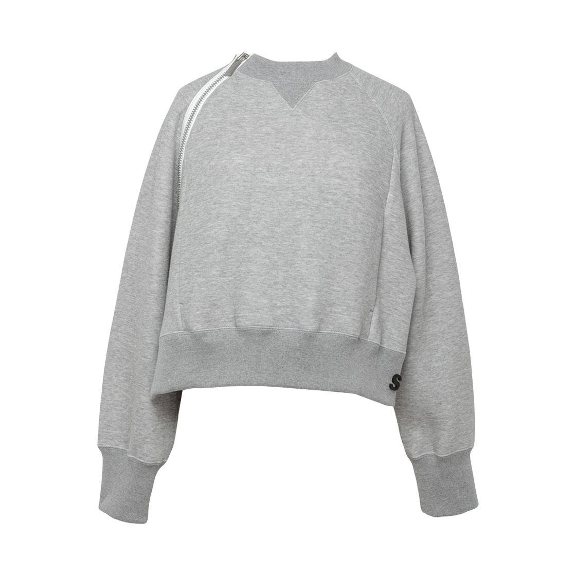 SCW-234-376 (W) Sacai S Sponge Sweat Pullover Light Grey