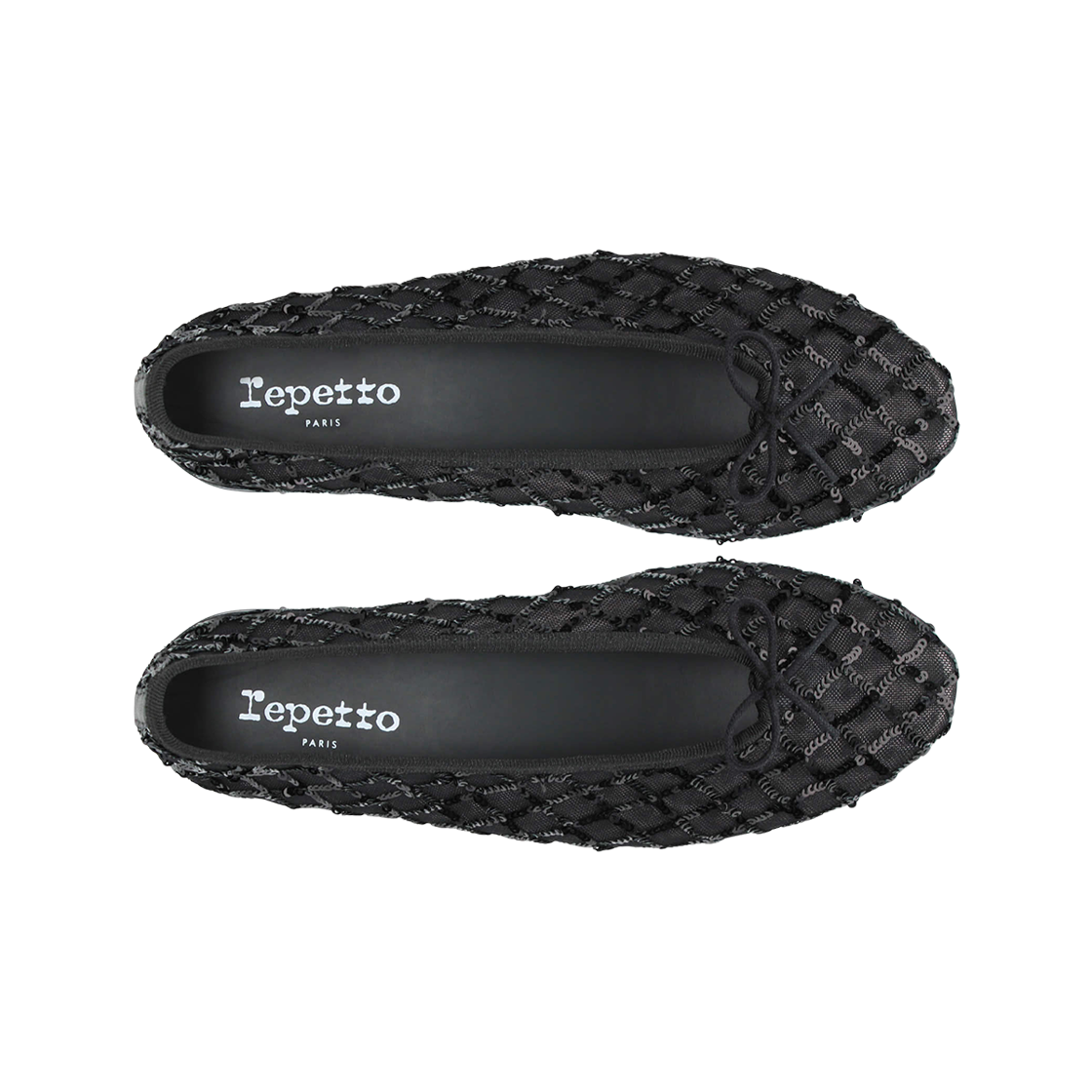 (W) 레페토 릴루 아몬드 토 발레 플랫 블랙((W) Repetto Lilouh Almond Toe Ballet Flats Black) - 2