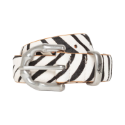 Stussy Bamboo Buckle Belt Hairy Zebra Pattern