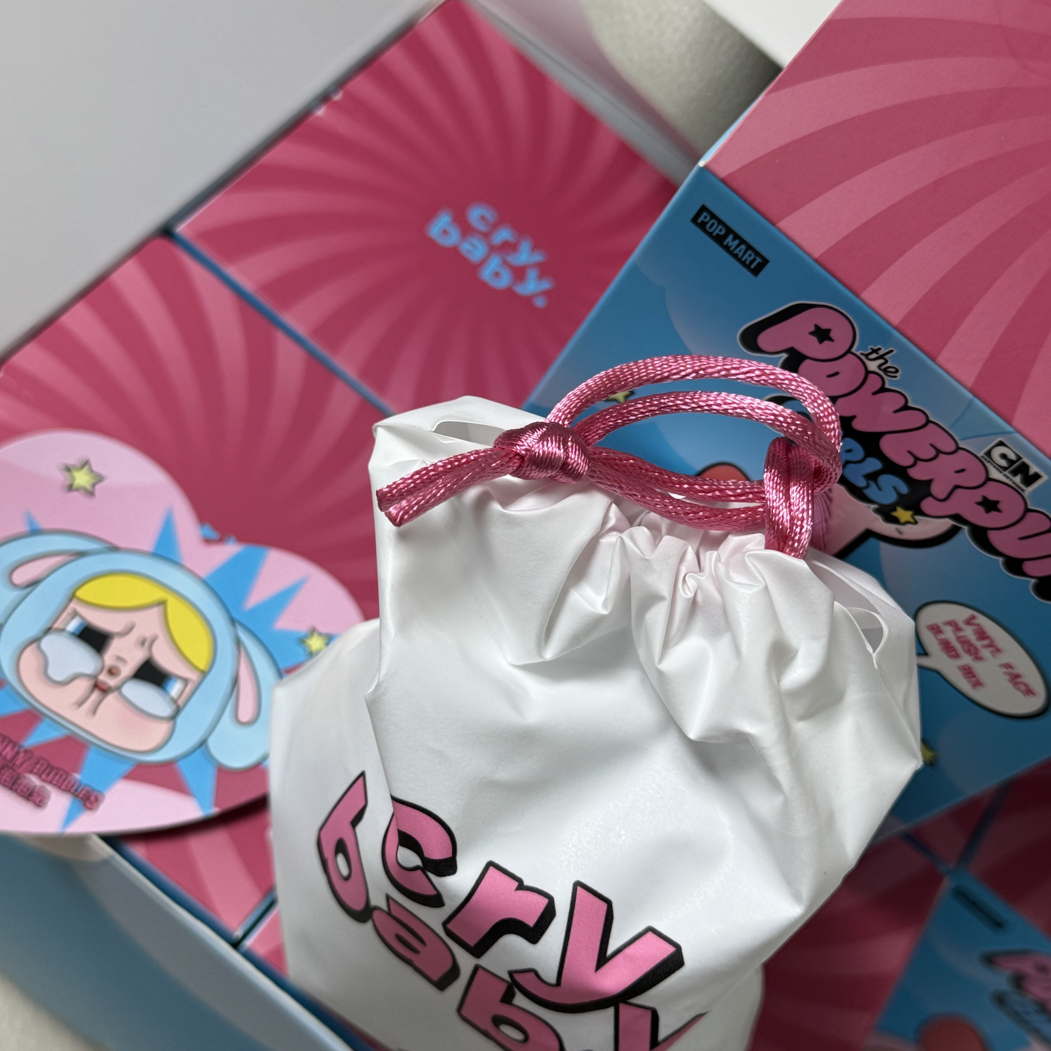 Pop Mart Crybaby x Powerpuff Girls Series Keyring Sealed Case (6 Blind Boxes) 착용 스타일