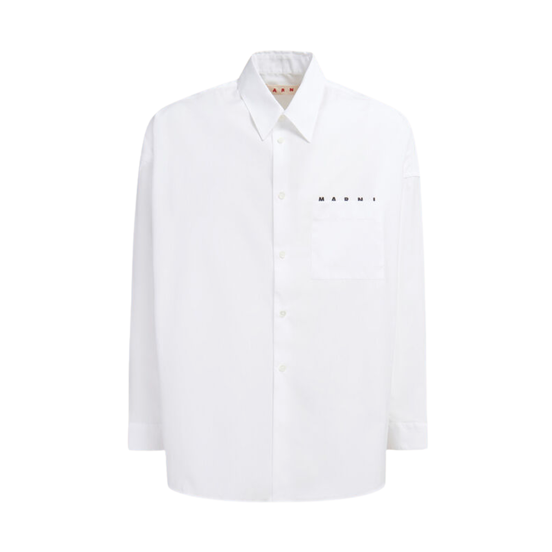 CUMU0061P2-USCT88-LOW01 (W) Marni Organic Poplin Shirt Lily White