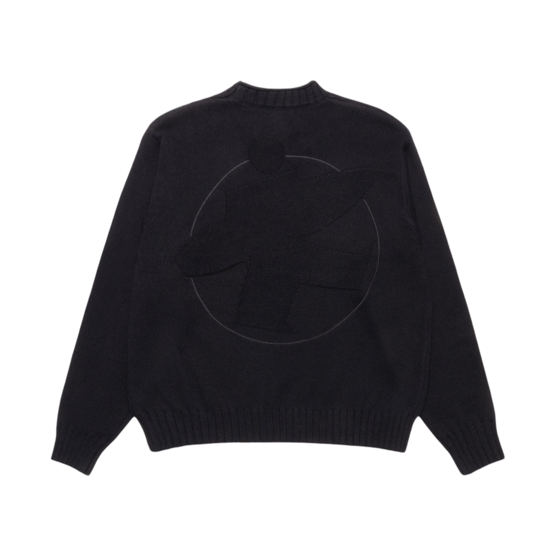 스투시 서프맨 모크 스웨터 블랙(Stussy Surfman Mock Sweater Black) - 2