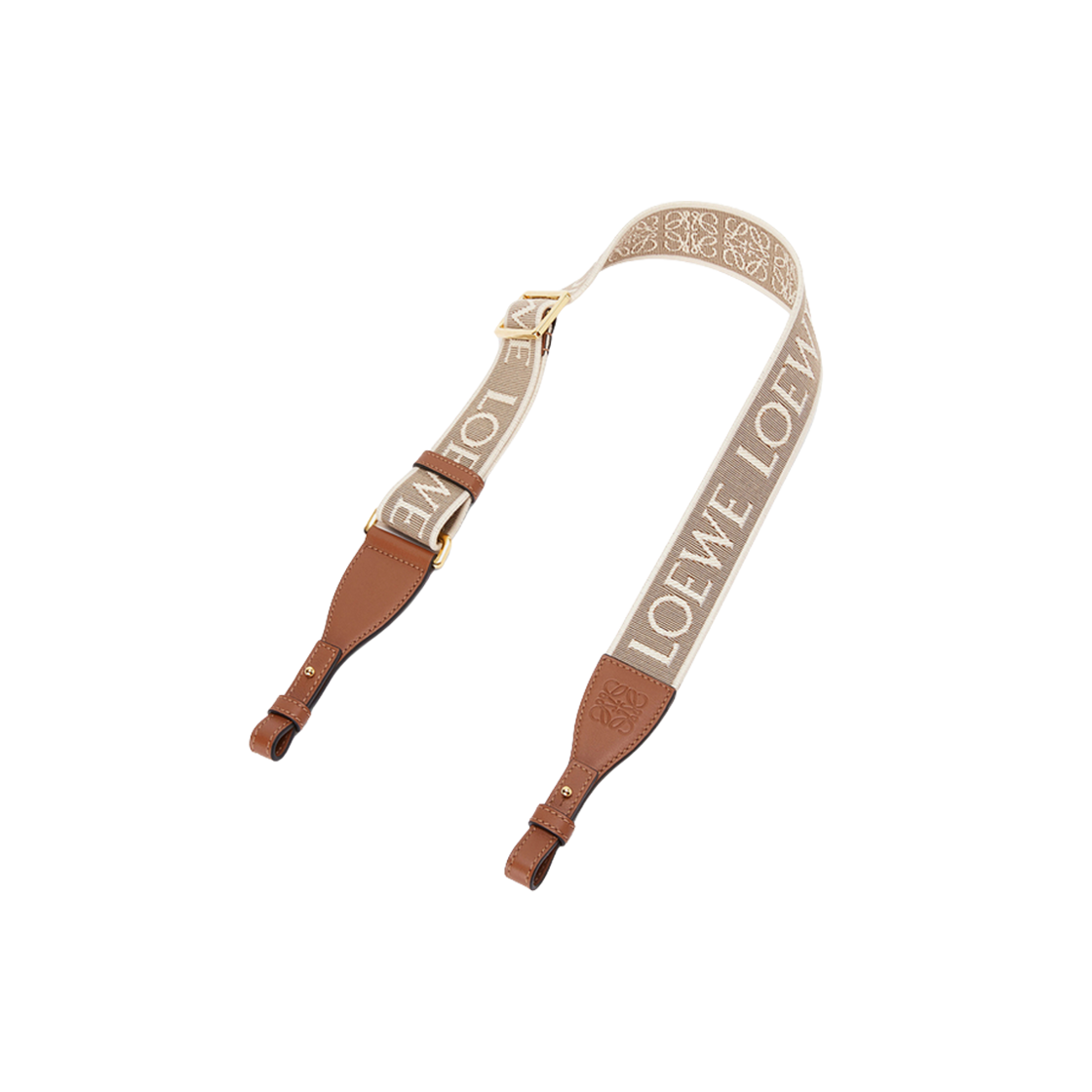 로에베 자카드 카프스킨 애너그램 루프 스트랩 내츄럴 탄(Loewe Anagram Loop Strap in Jacquard Calfskin Natural Tan) - 1