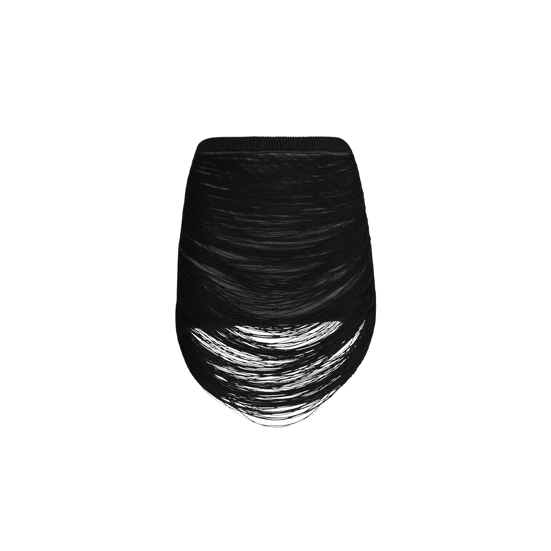 (W) 디 아티코 미디 스커트 블랙((W) The Attico Midi Skirt Black) - 1