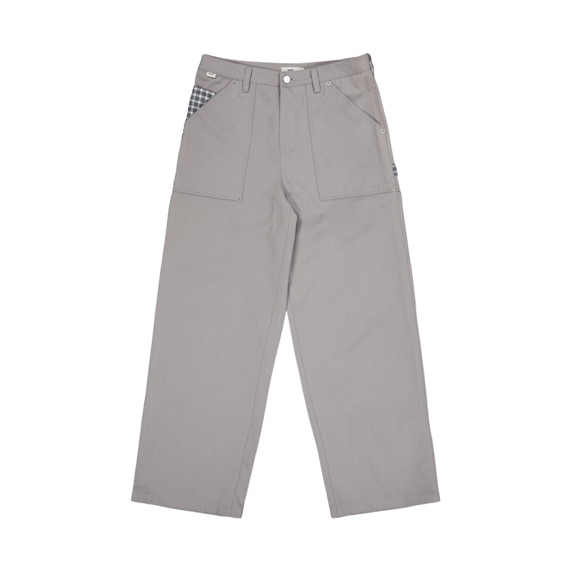 나츠 체크 포켓 카펜터 팬츠 베이지(Naats Check Pocket Carpenter Pants Beige)