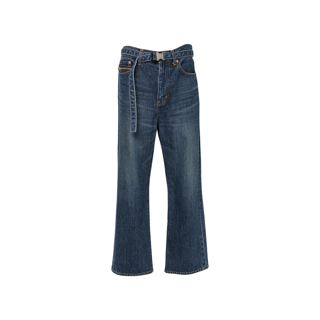 (W) 사카이 부츠 컷 데님 팬츠 블루((W) Sacai Boot Cut Denim Pants Blue)