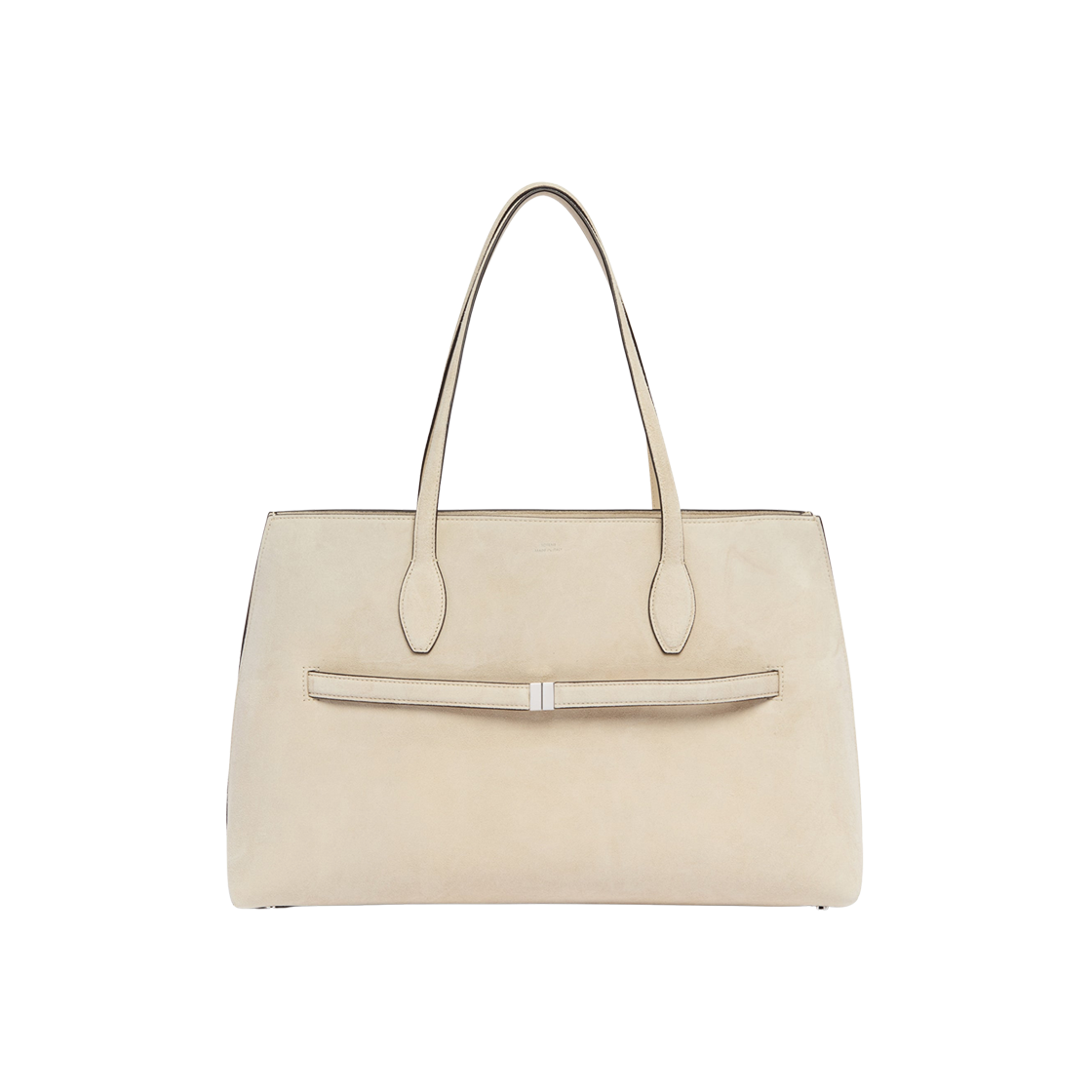 253-WAL0073-LE0004-087 Toteme Suede Lounge Tote Bag Pearl