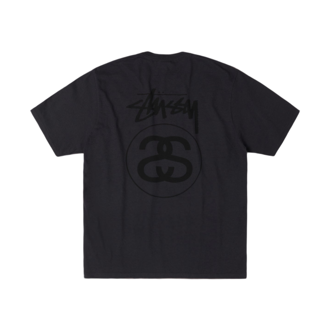 스투시 스탁 링크 티셔츠 피그먼트 다이드 페이디드 블랙(Stussy Stock Link T-Shirt Pigment Dyed Faded Black) - 1