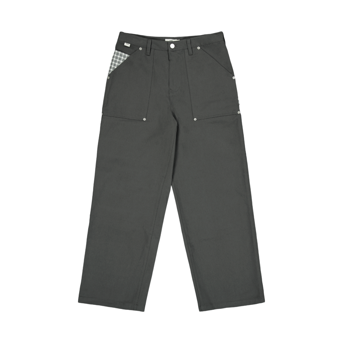 나츠 체크 포켓 카펜터 팬츠 카키(Naats Check Pocket Carpenter Pants Khaki)