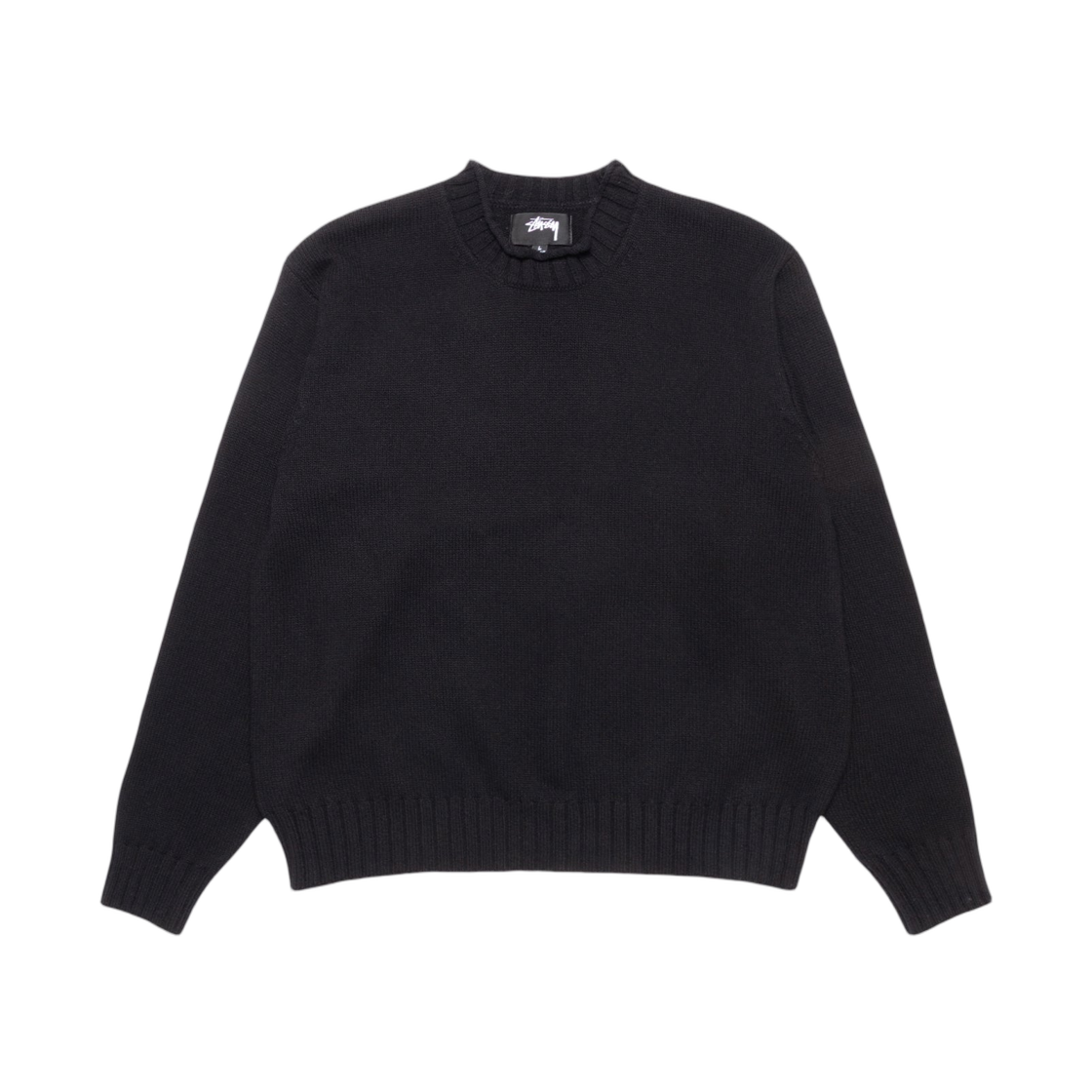 117276 Stussy Surfman Mock Sweater Black