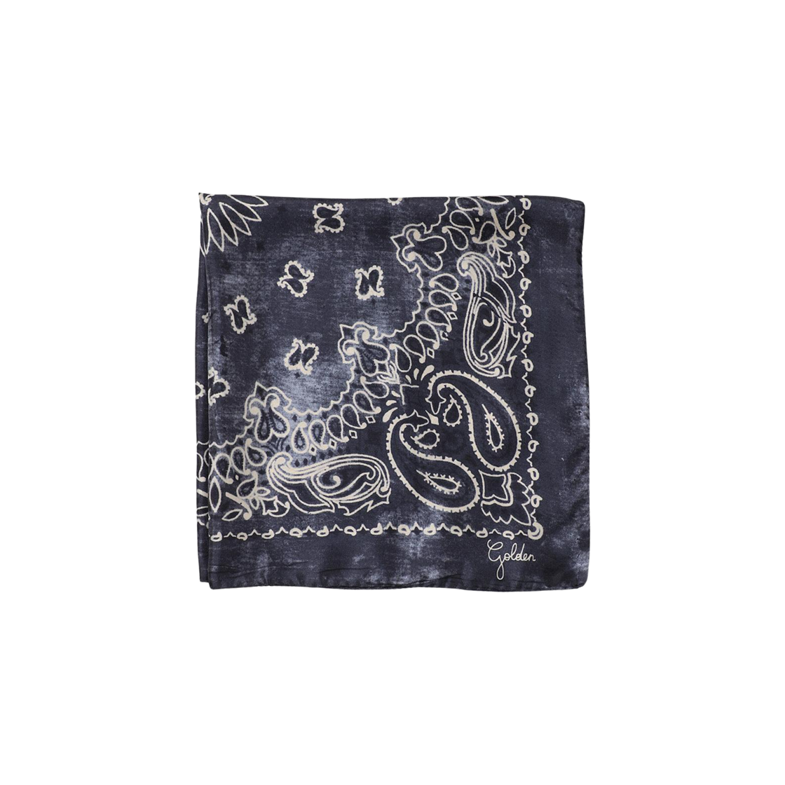 GUP01053-P000667-60318 (W) Golden Goose Scarf with Paisley Pattern Anthracite Grey