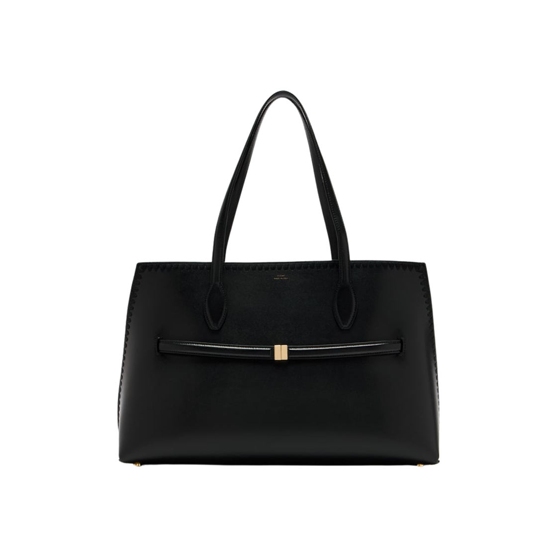 253-WAL0073-LE0025-001 Toteme Leather Lounge Tote Bag Black