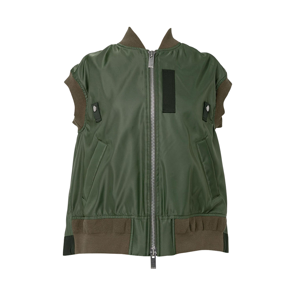 SCW-203-501 (W) Sacai Nylon Twill Vest Khaki