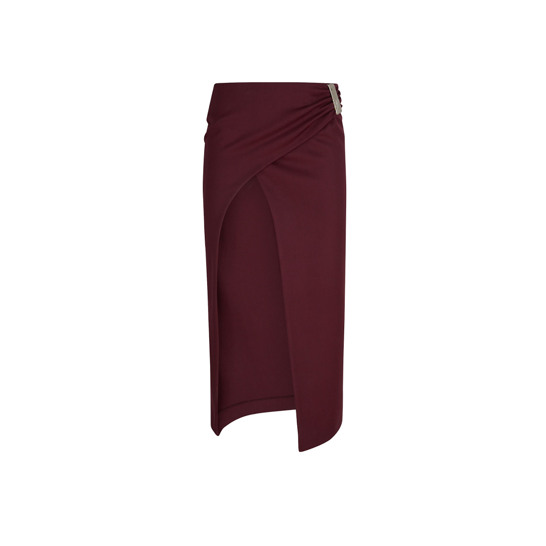 (W) 디 아티코 미디 스커트 버건디((W) The Attico Midi Skirt Burgundy) - 1