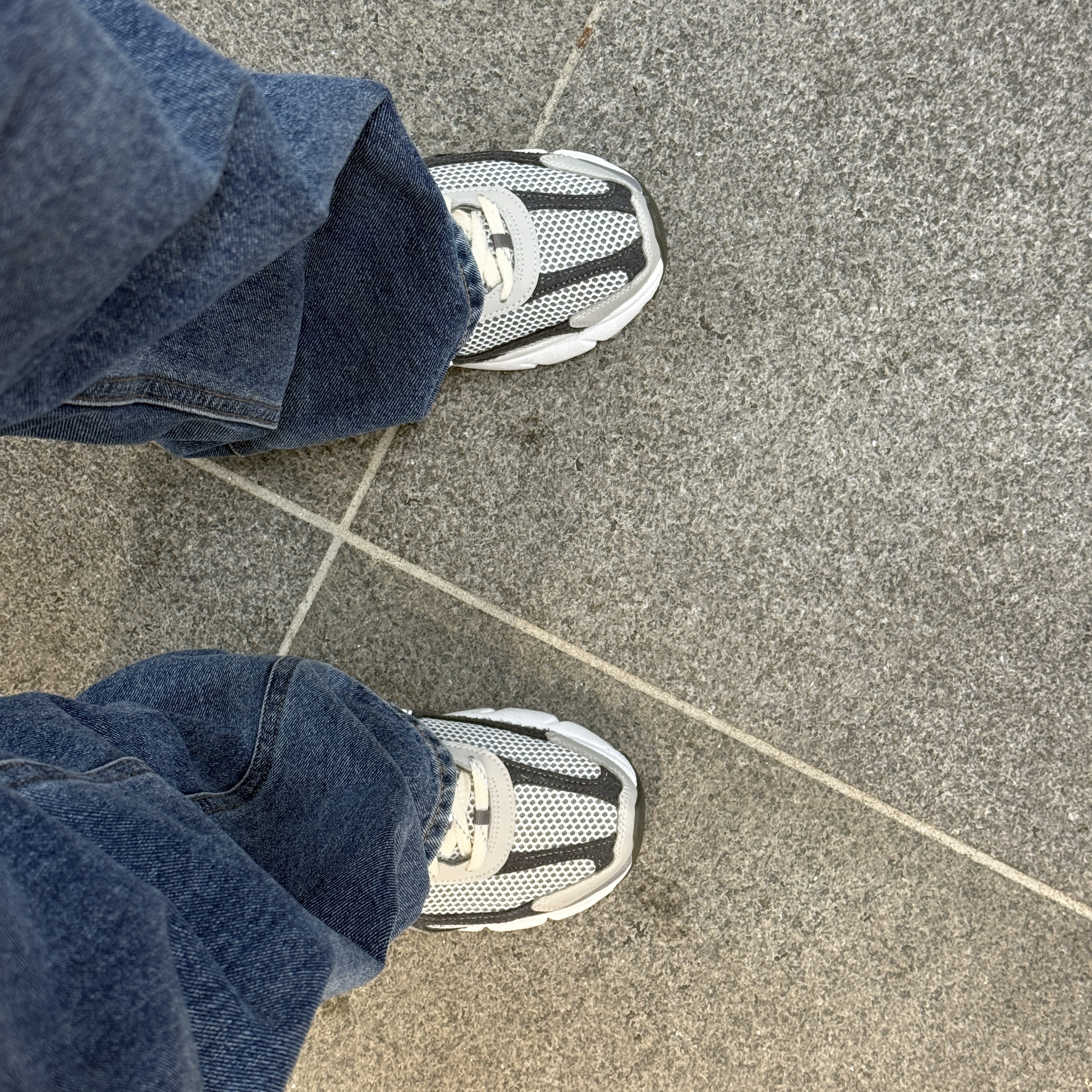 Nike Zoom Vomero 5 PRM Light Iron Ore and Flat Fewter 착용 스타일