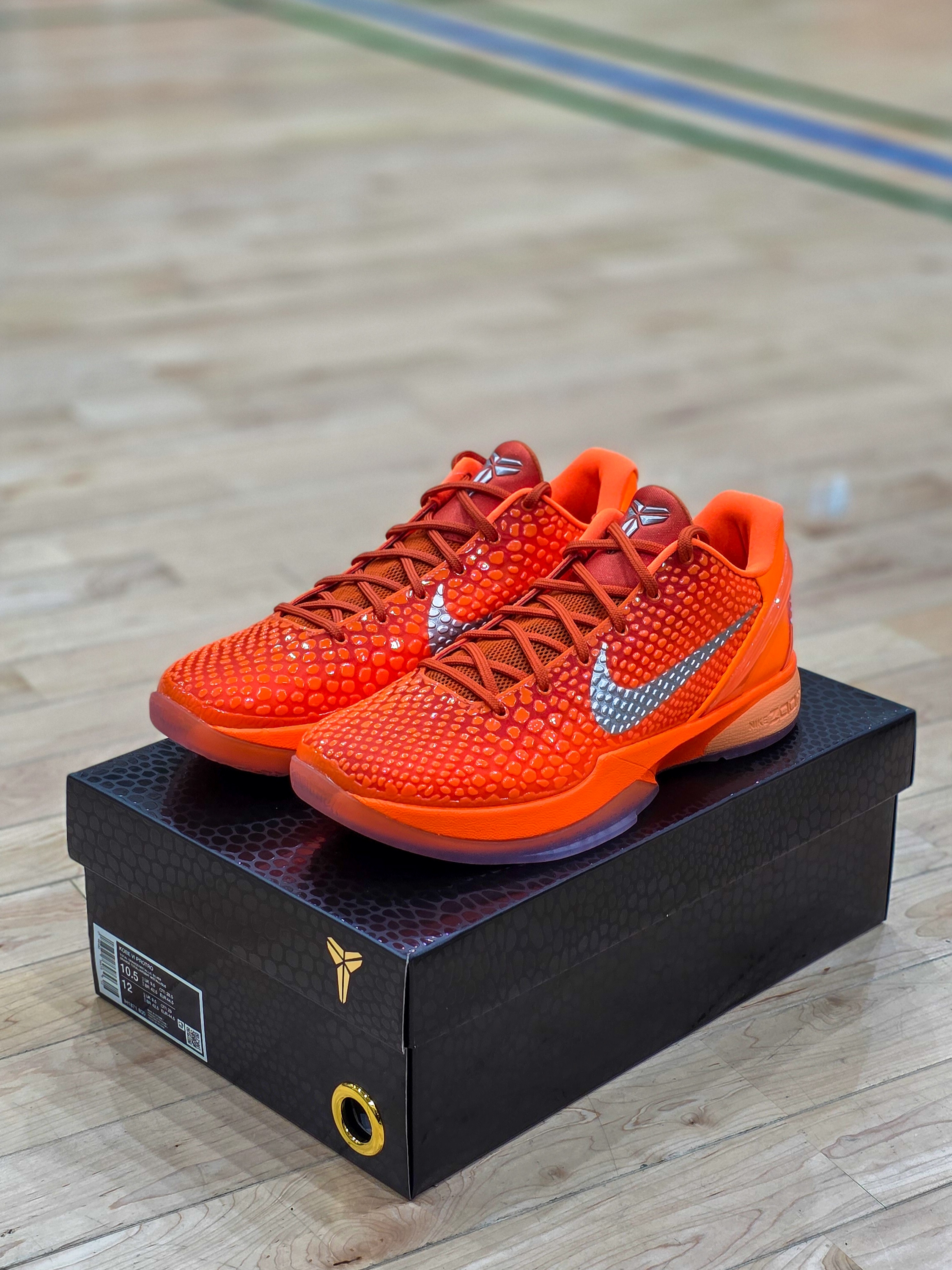 Nike Kobe 6 Protro Total Orange, Nike Kobe 6 Protro Sail 착용 스타일 - 1