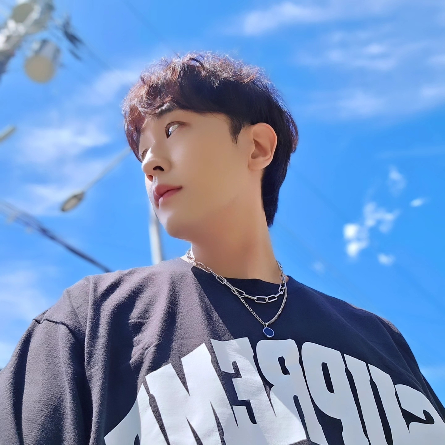 Supreme x GOODENOUGH Device T-Shirt Black - 25SS 착용 스타일 - 1