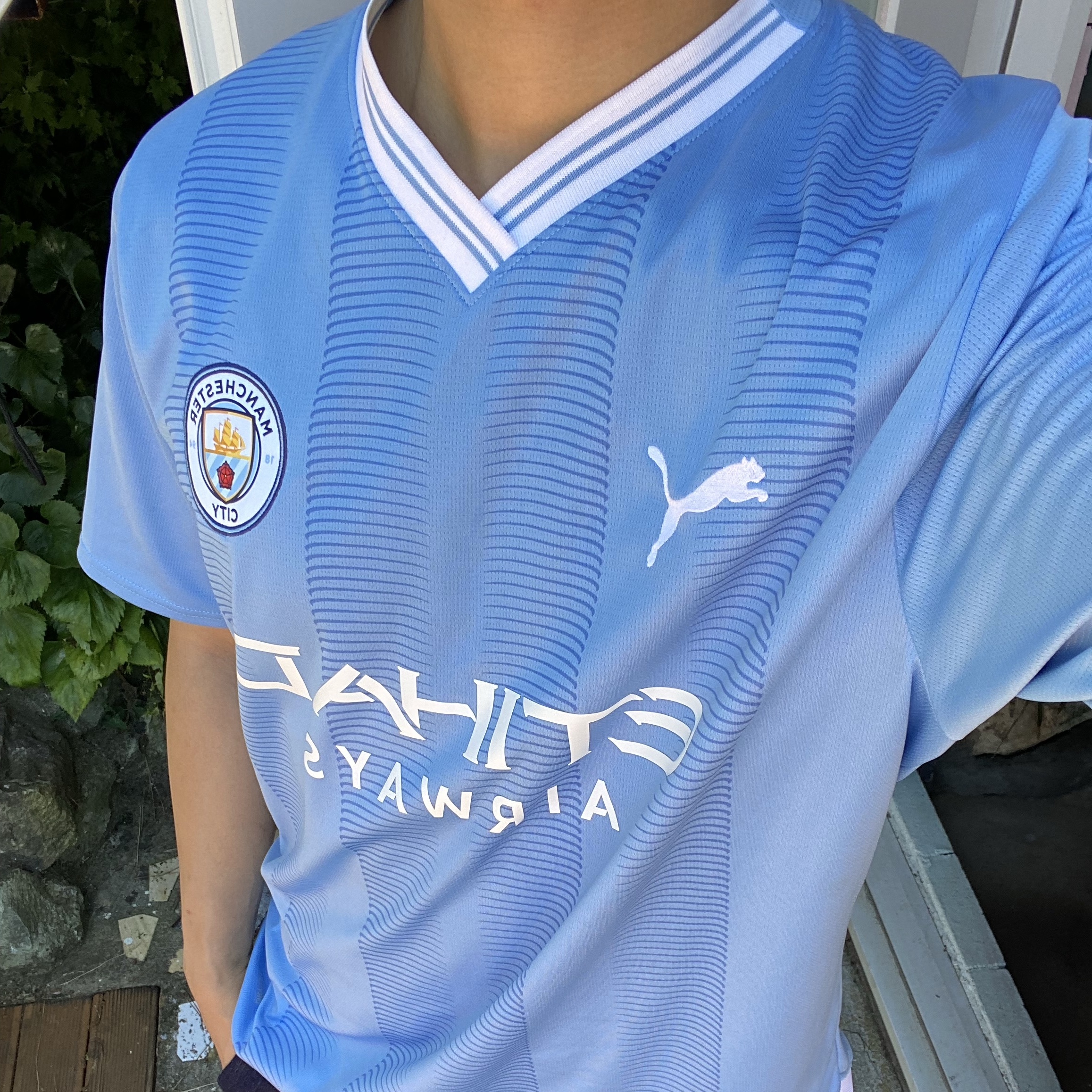 Puma Manchester City 2023/24 Home Jersey Team Light Blue (Non Marking Ver.) 착용 스타일
