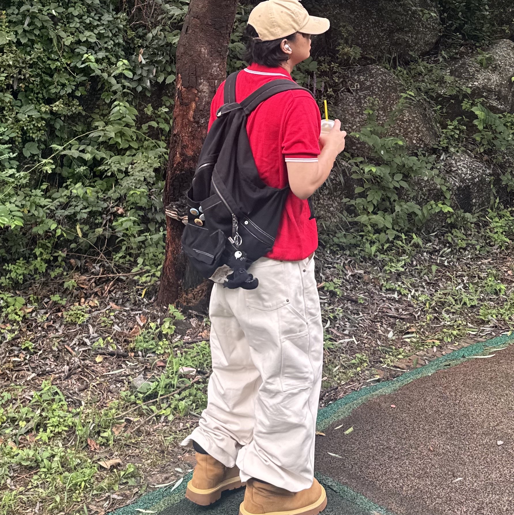 SOULESURES BOLD BELUGA Dune Camel, True Religion Authentic Wide Backpack Black 착용 스타일 - 1