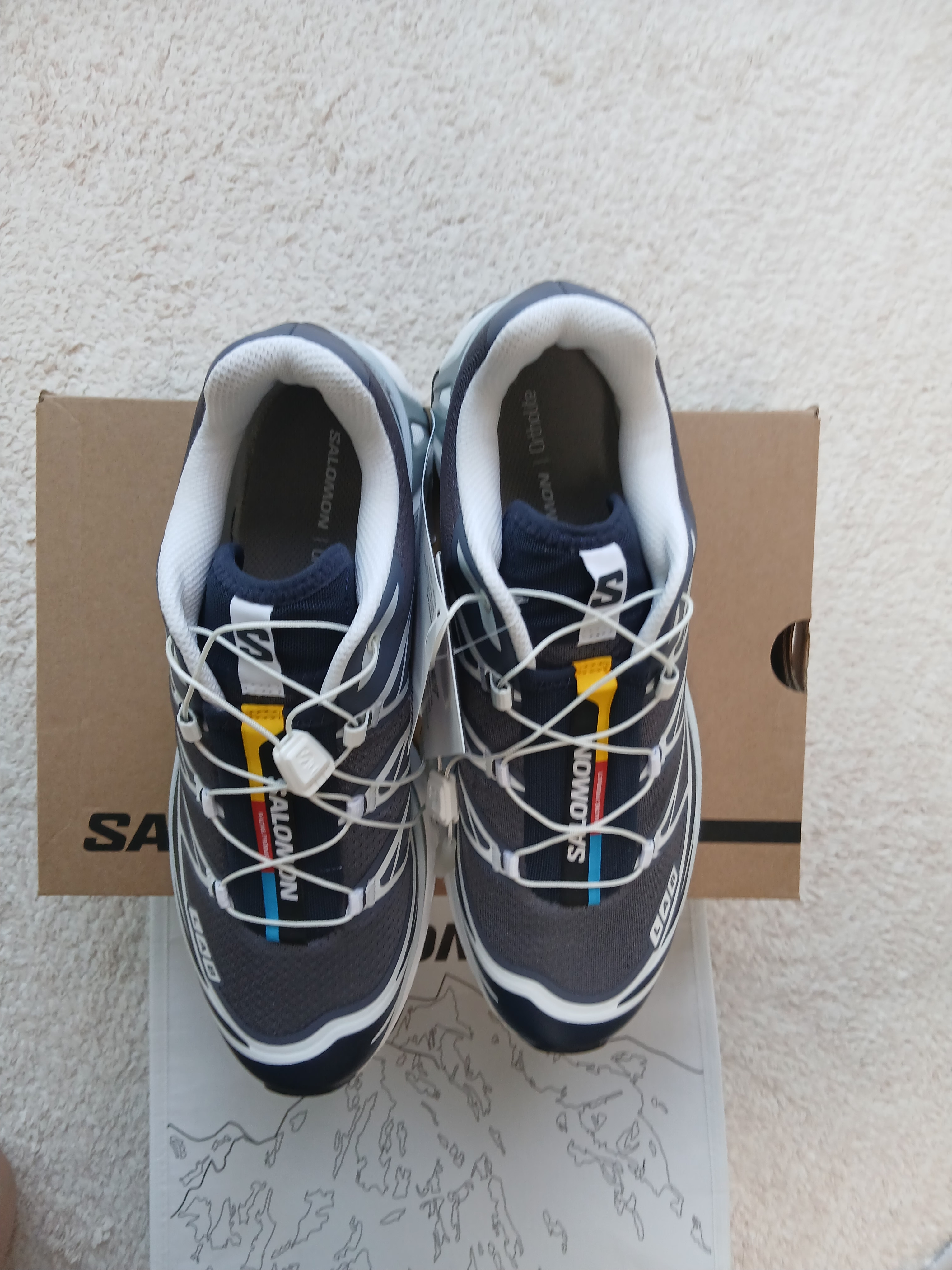 Salomon XT-6 Grisaille Blue Night 착용 스타일 - 7
