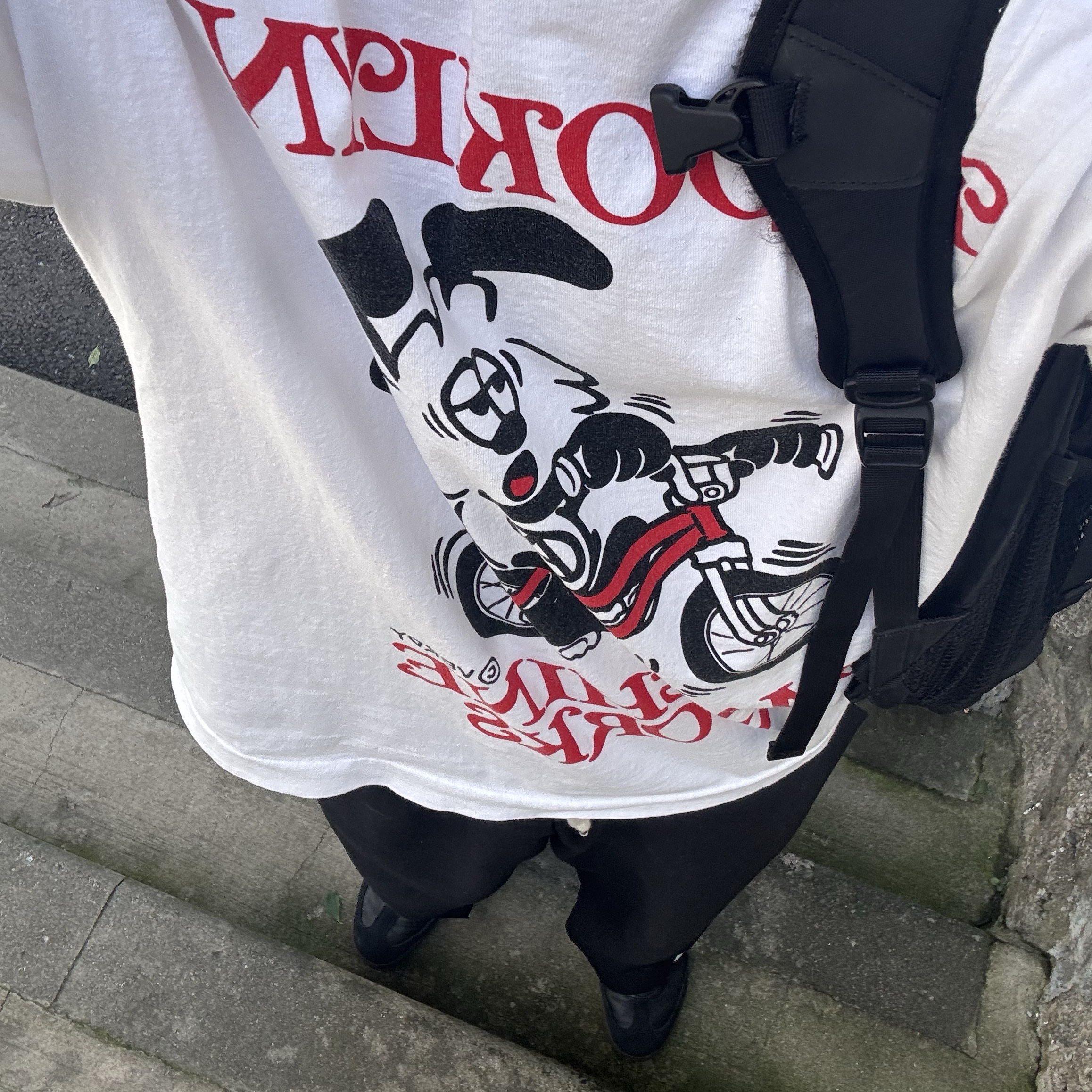 Human Made x Brooklyn Machine Works x Verdy Girls Don't Cry T-Shirt White 착용 스타일 - 1