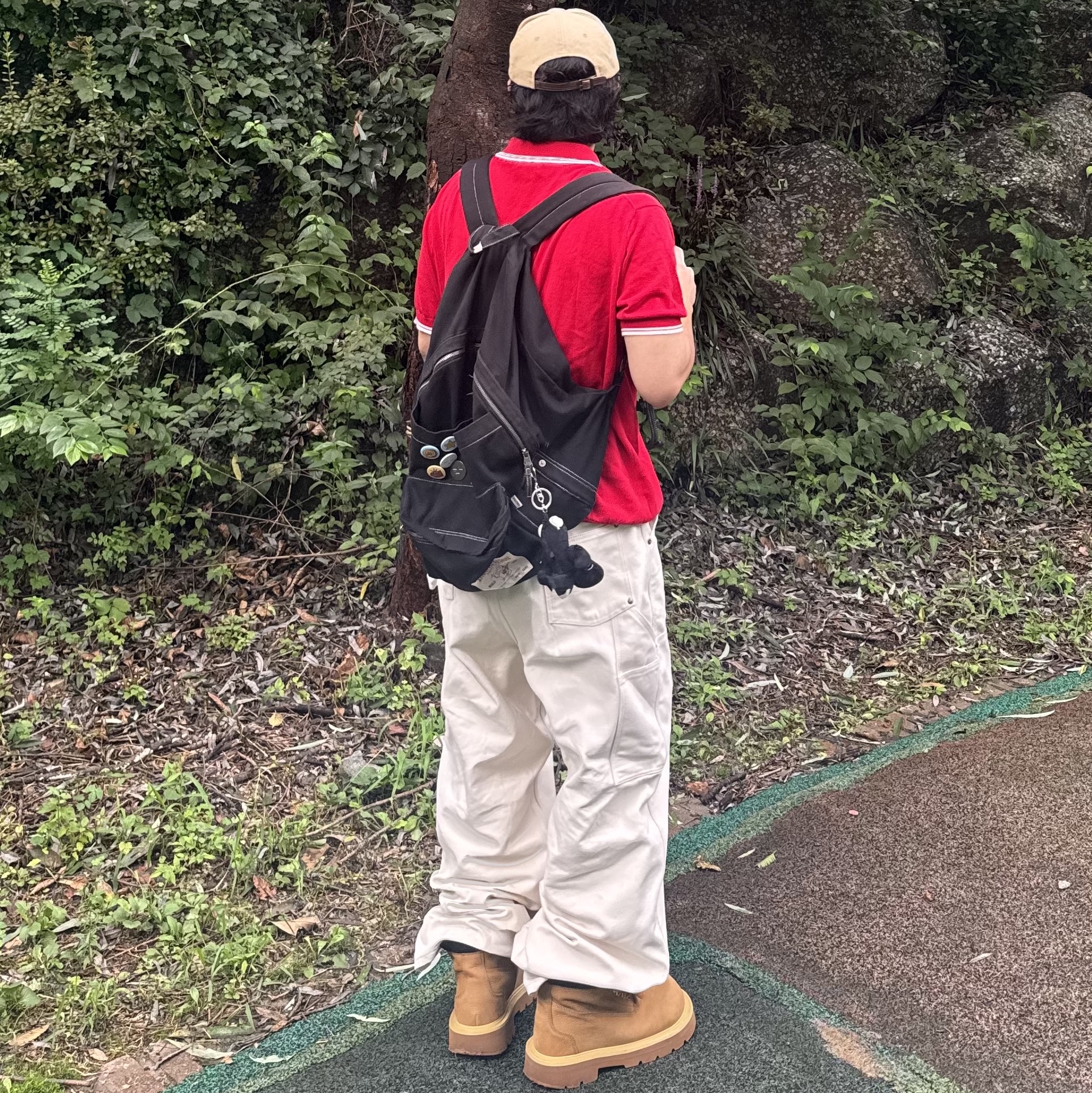 SOULESURES BOLD BELUGA Dune Camel, True Religion Authentic Wide Backpack Black 착용 스타일 - 3