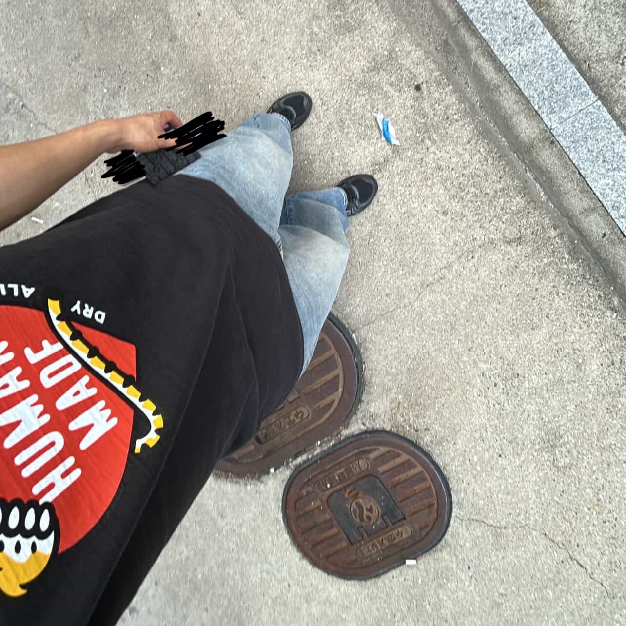 Human Made Graphic T-Shirt Black, Asics Gel-Kayano 14 Black Pure Silver 착용 스타일