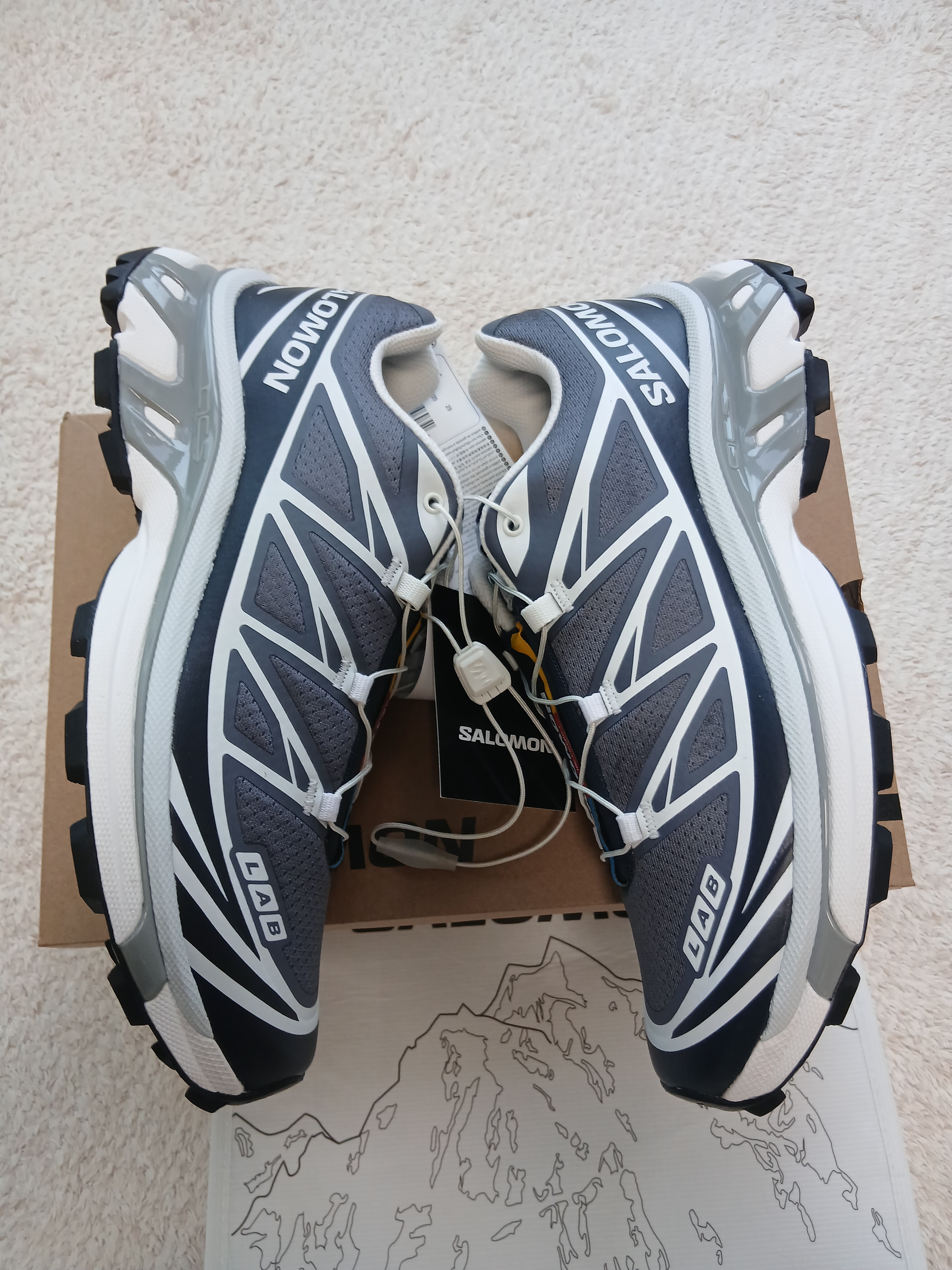 Salomon XT-6 Grisaille Blue Night 착용 스타일 - 8