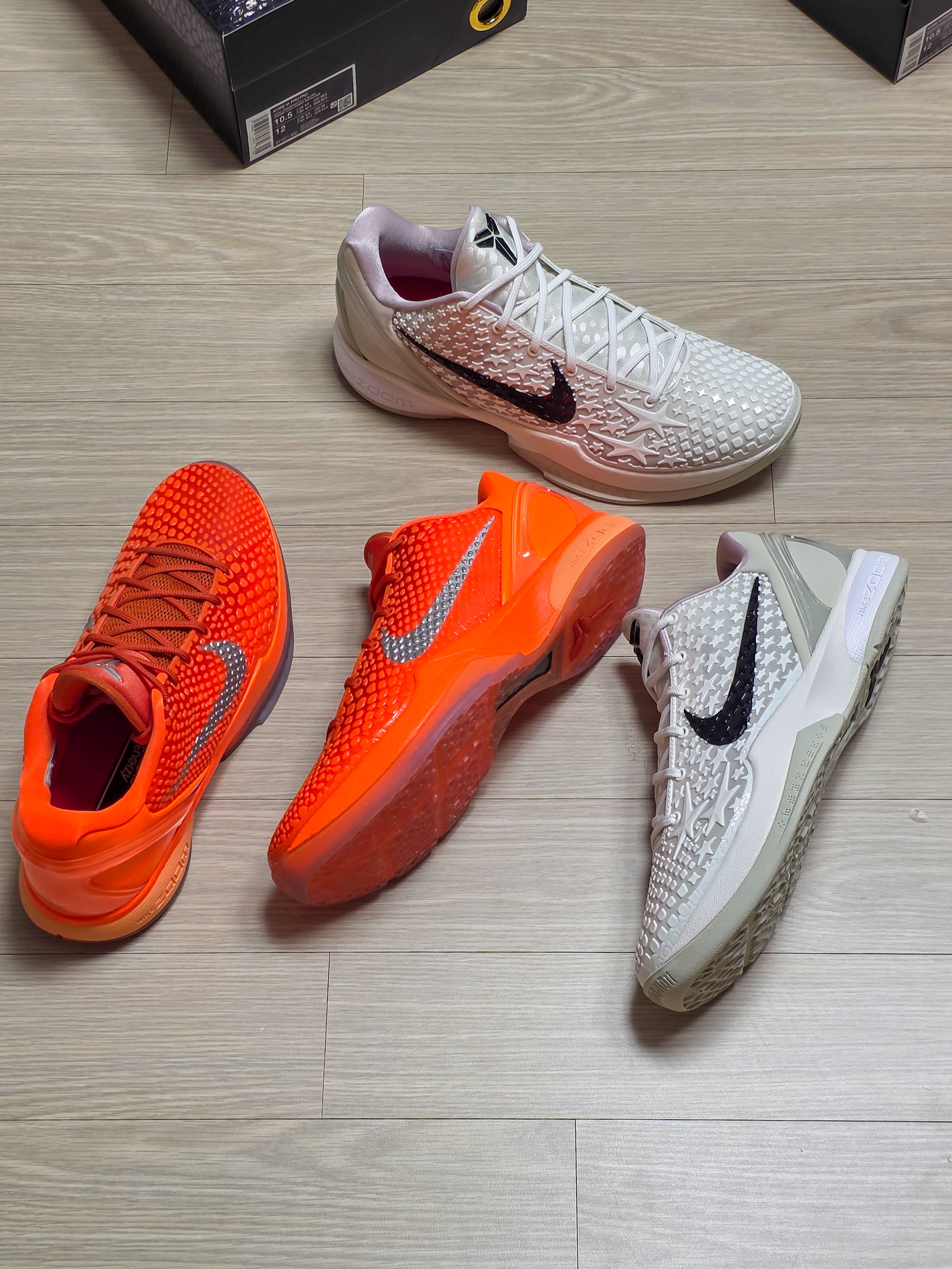 Nike Kobe 6 Protro Total Orange, Nike Kobe 6 Protro Sail 착용 스타일 - 6