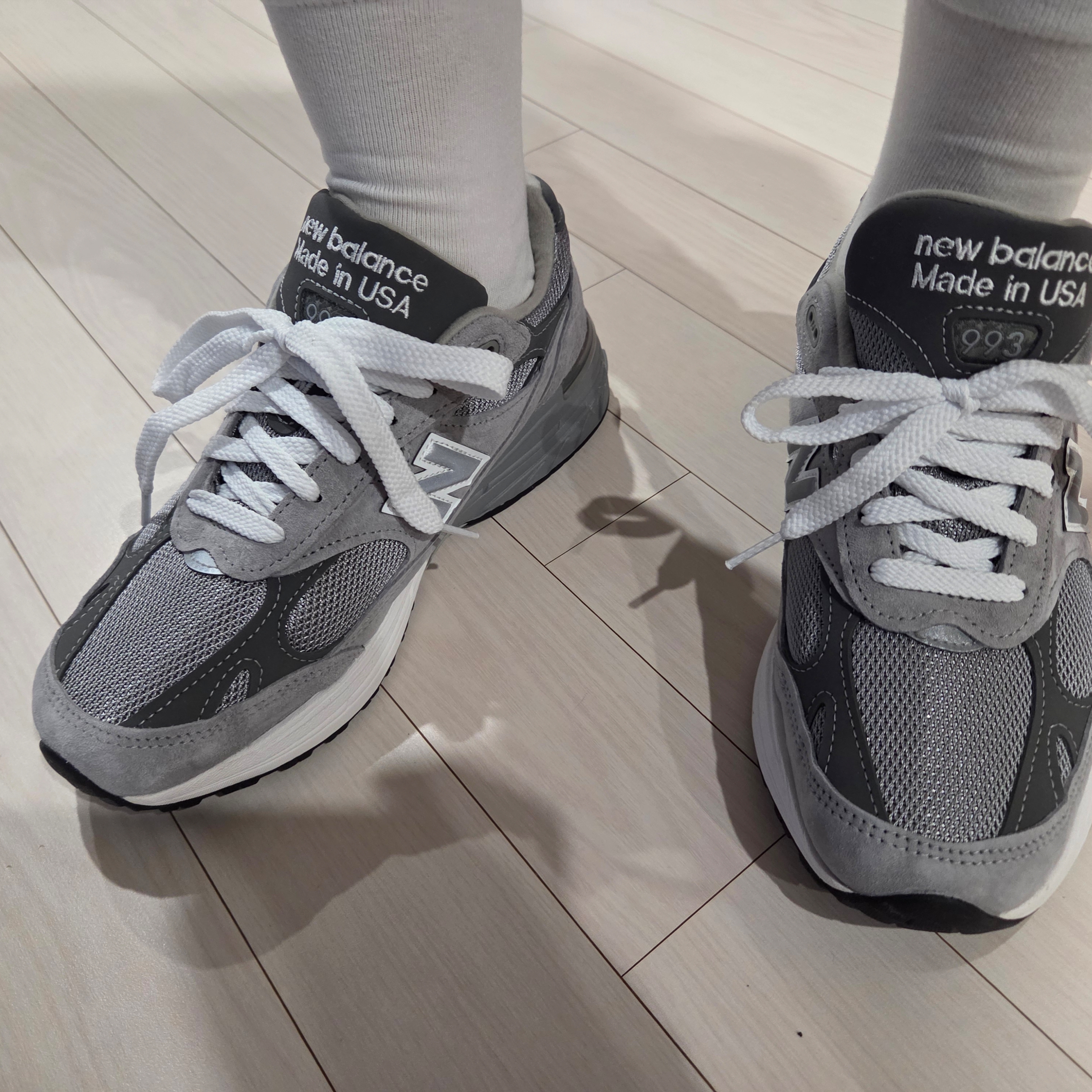 New Balance 993 Made in USA Grey - D Standard 착용 스타일