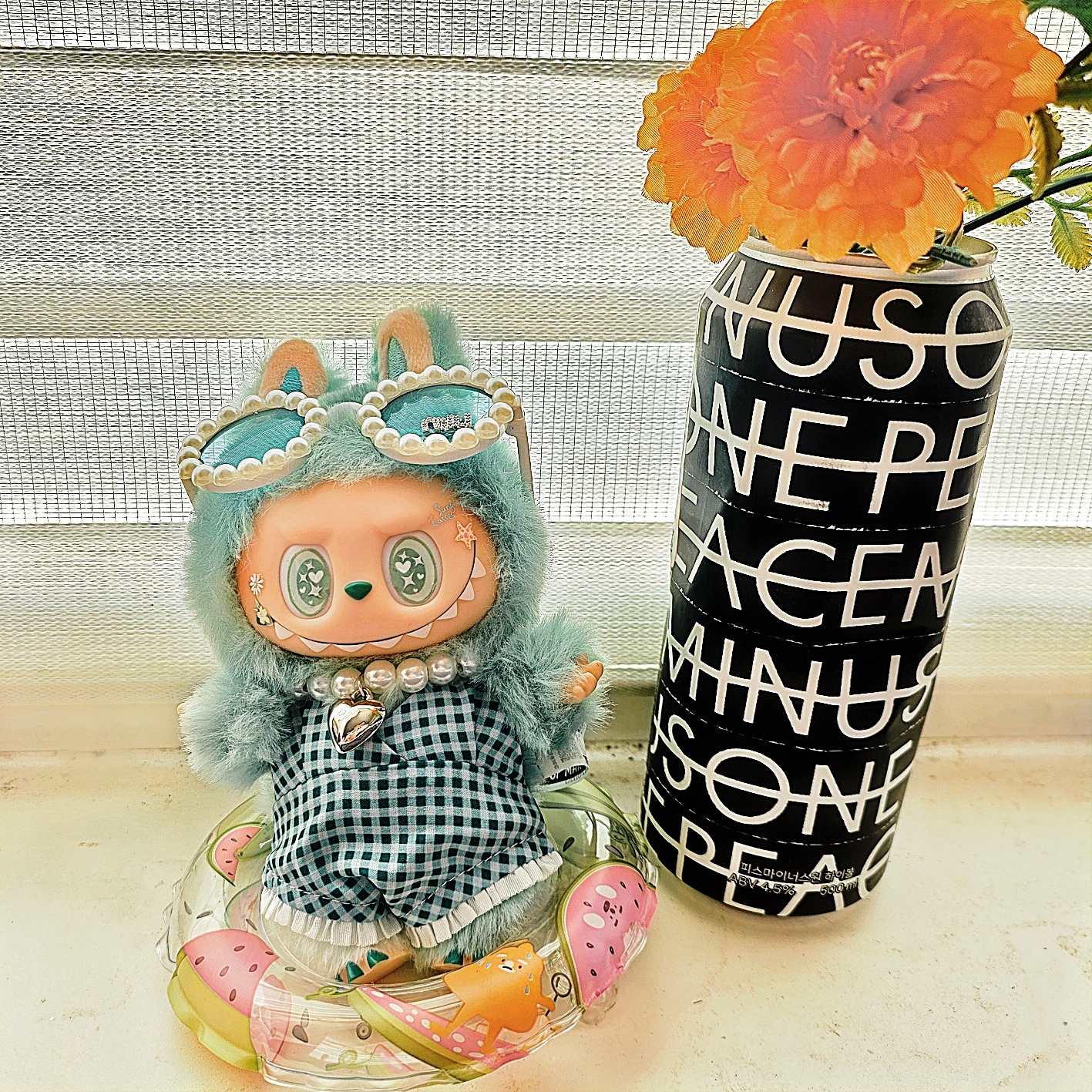 Pop Mart Labubu The Monsters Highlight Series Serenity Keyring (Opened Case), Pop Mart Labubu The Monsters Highlight Series Sealed Case (6 Blind Boxes) 착용 스타일