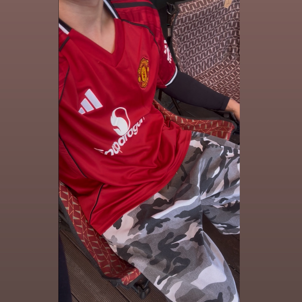 Adidas Manchester United 2025/26 Home Jersey Mufc Red - KR Sizing (Non Marking Ver.) 착용 스타일