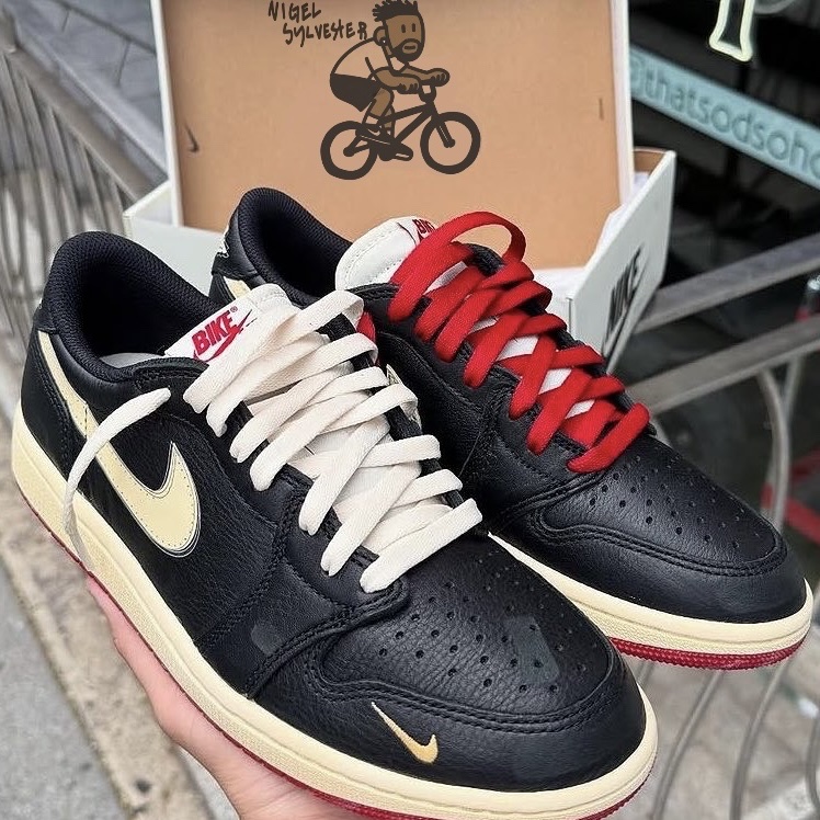 Jordan 1 x Nigel Sylvester Retro Low OG Better With Time 착용 스타일 - 1