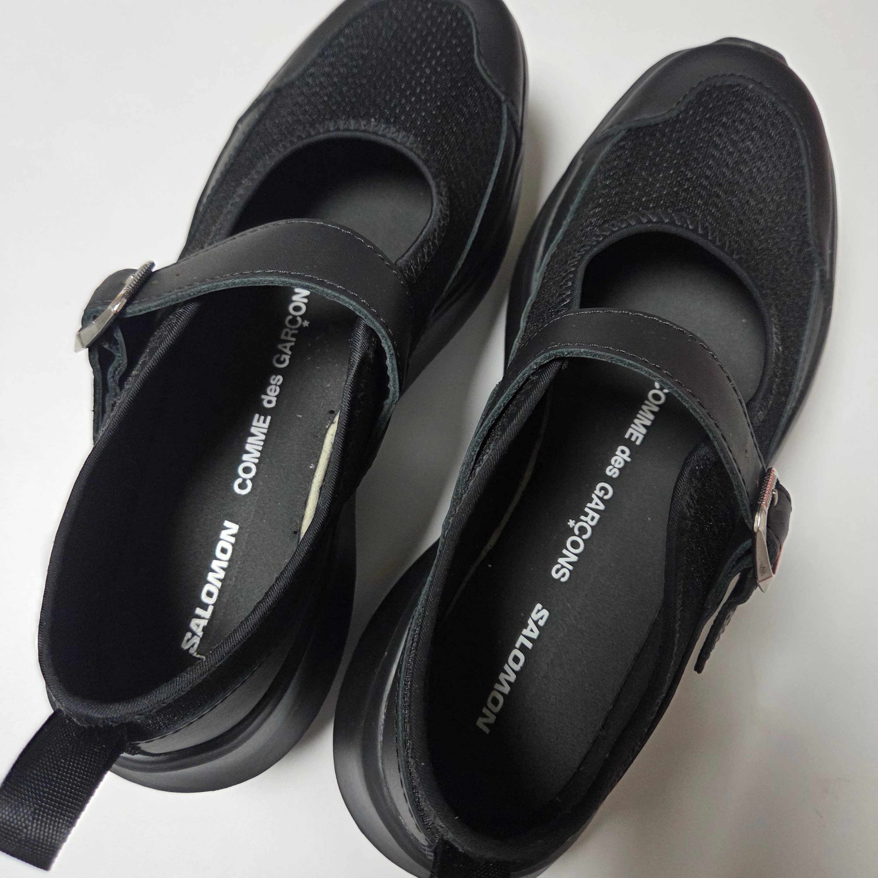 Salomon x Comme des Garcons RX Marie Jeanne Platform Black 착용 스타일 - 2