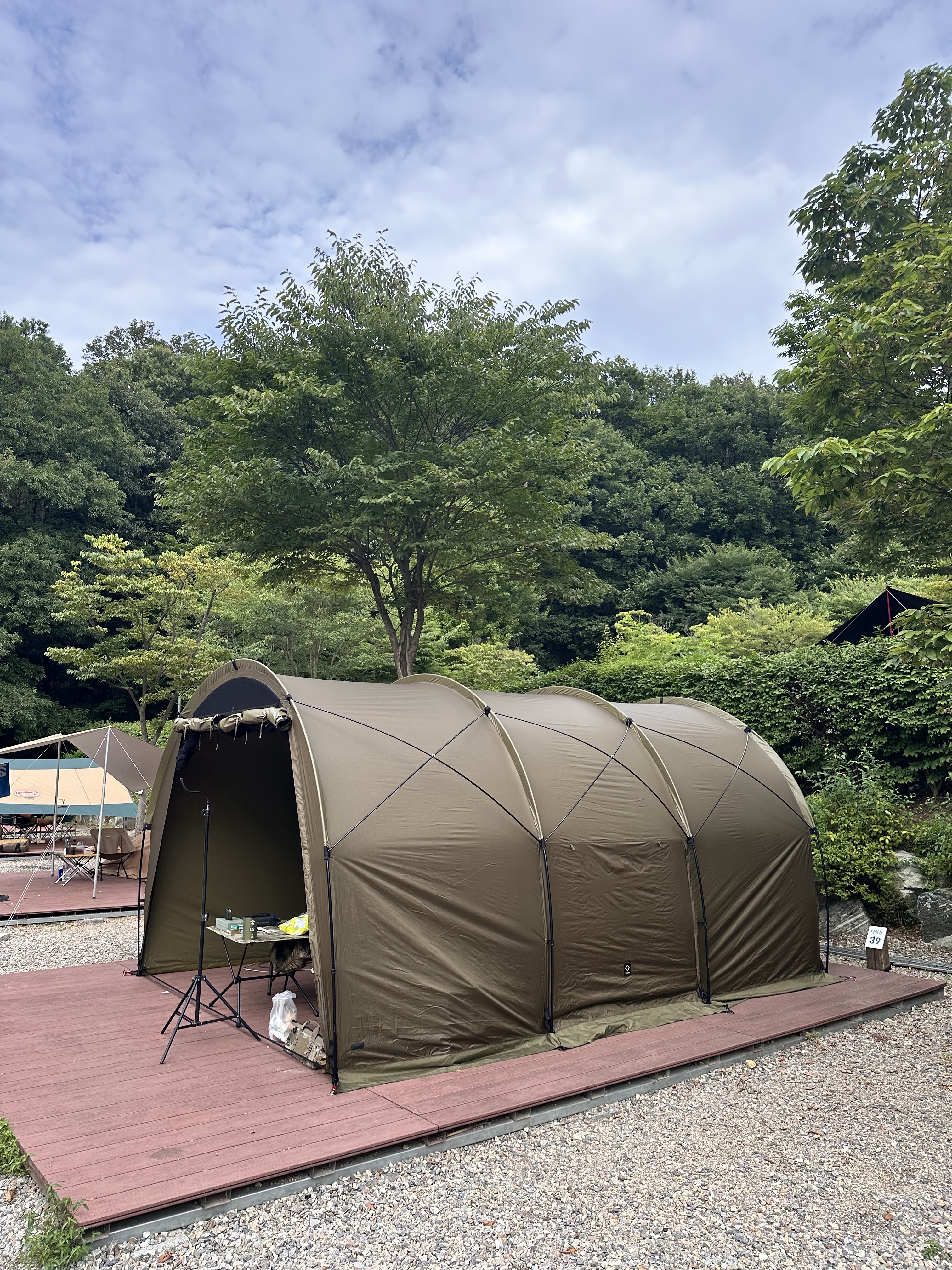 Helinox Tactical Field Tunnel 4.35 Military Tan, Helinox Tactical Cot Tent Solo Inner Tent Military Tan Fabric 착용 스타일 - 7