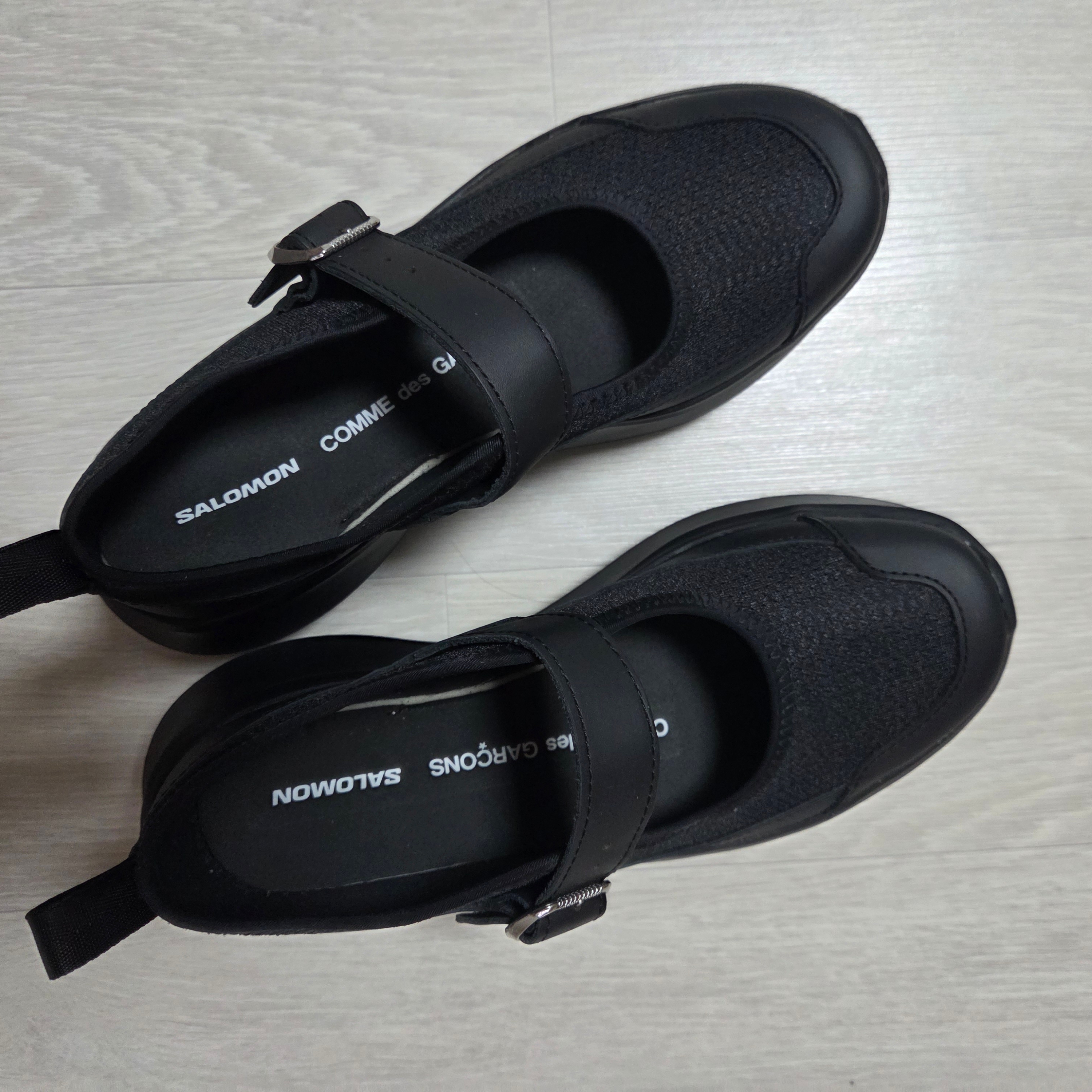 Salomon x Comme des Garcons RX Marie Jeanne Platform Black 착용 스타일 - 4