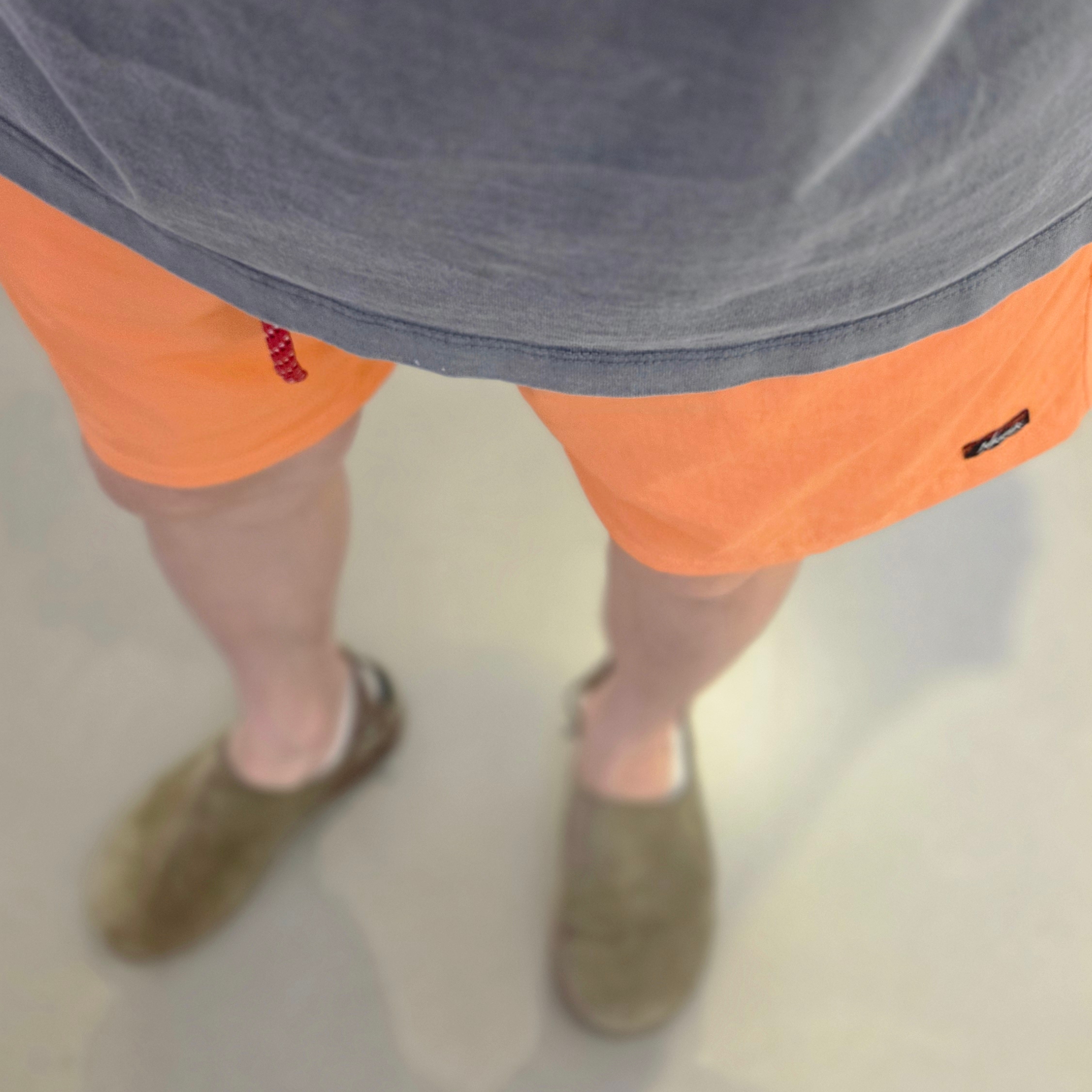 Nanga Nylon Tusser Easy Shorts S.Orange - 25SS, Roa Hiking Fedaia Aloe 착용 스타일