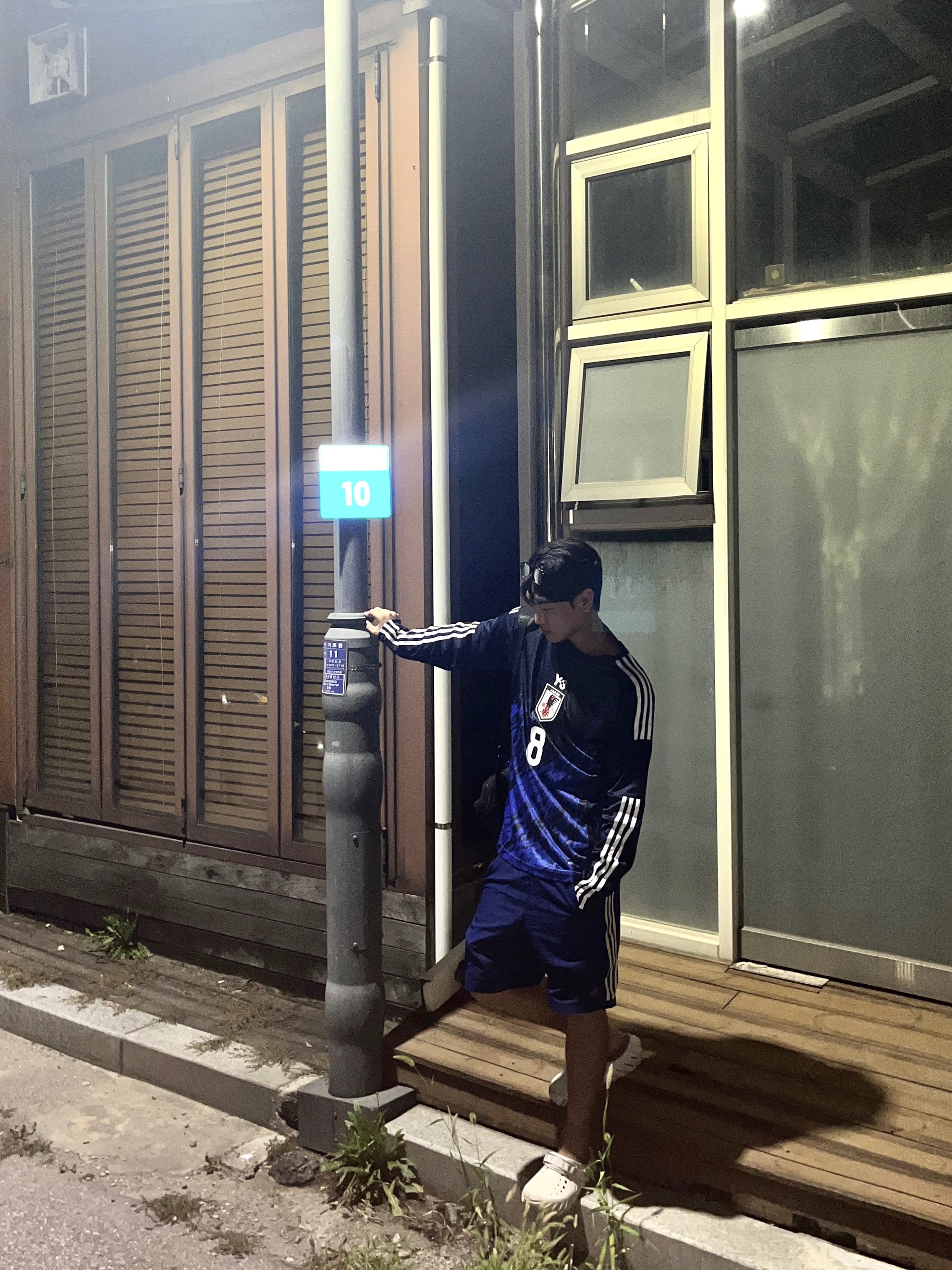 Crocs Echo Clog Stucco, Y-3 Japan 2024 Home Replica Jersey Legend Ink - KR Sizing 착용 스타일 - 1