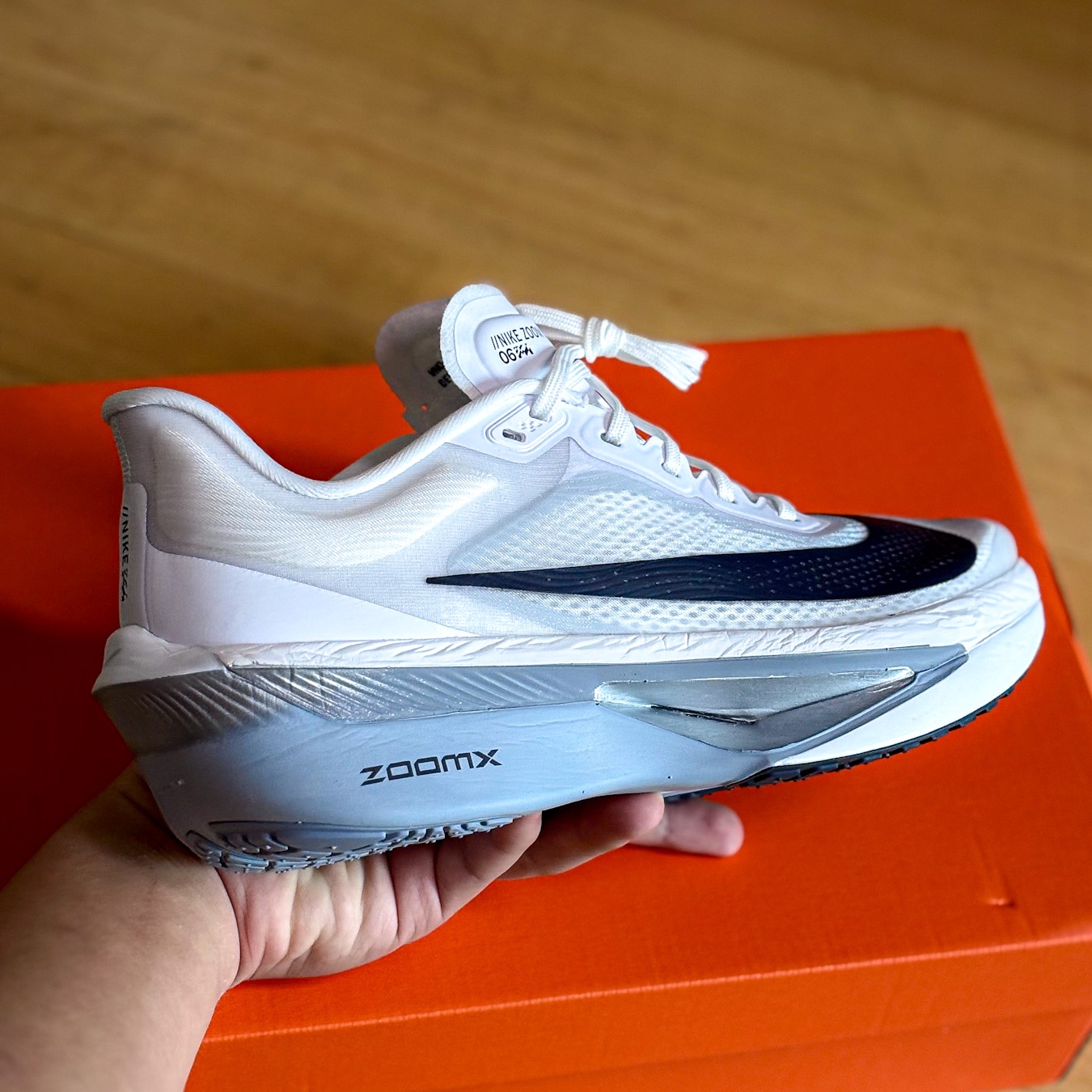 Nike Zoom Fly 6 White Pure Platinum 착용 스타일