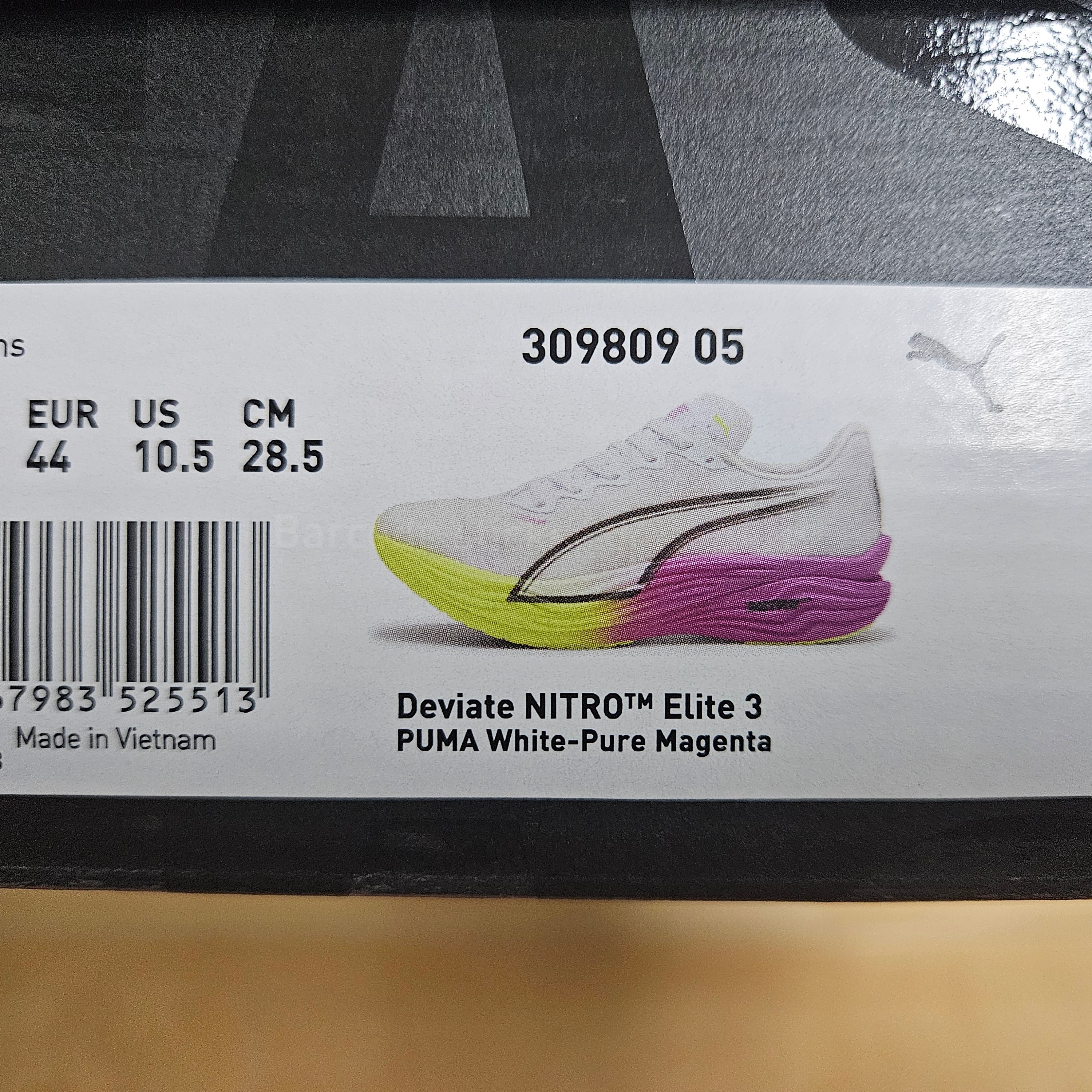 Puma Deviate Nitro Elite 3 White Pure Magenta 착용 스타일 - 2