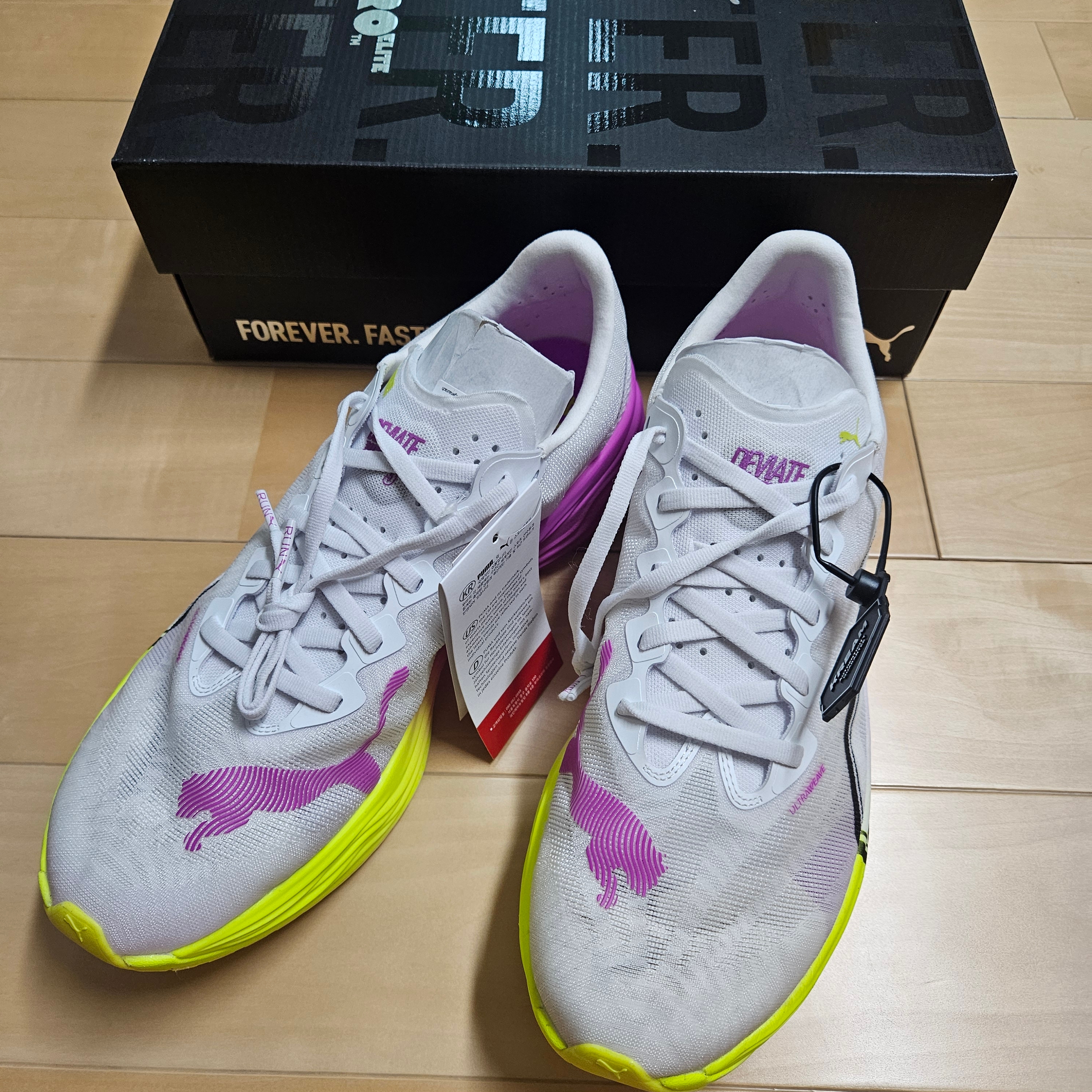 Puma Deviate Nitro Elite 3 White Pure Magenta 착용 스타일 - 3
