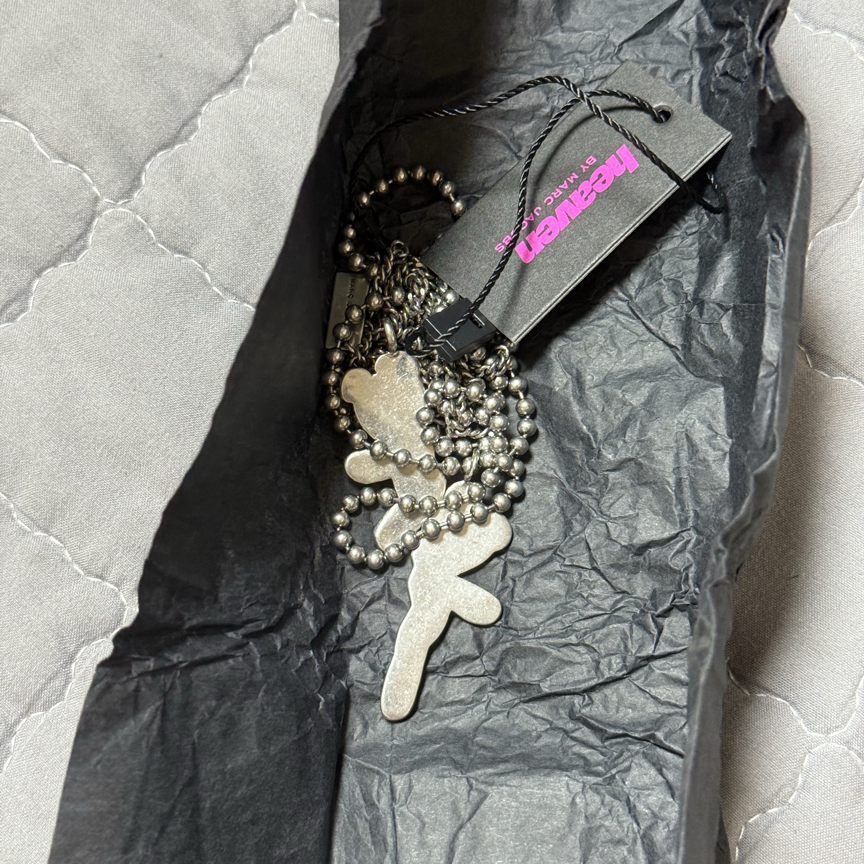 Heaven by Marc Jacobs Friendship Necklace Set Silver Ox (Set of 2) 착용 스타일 - 2