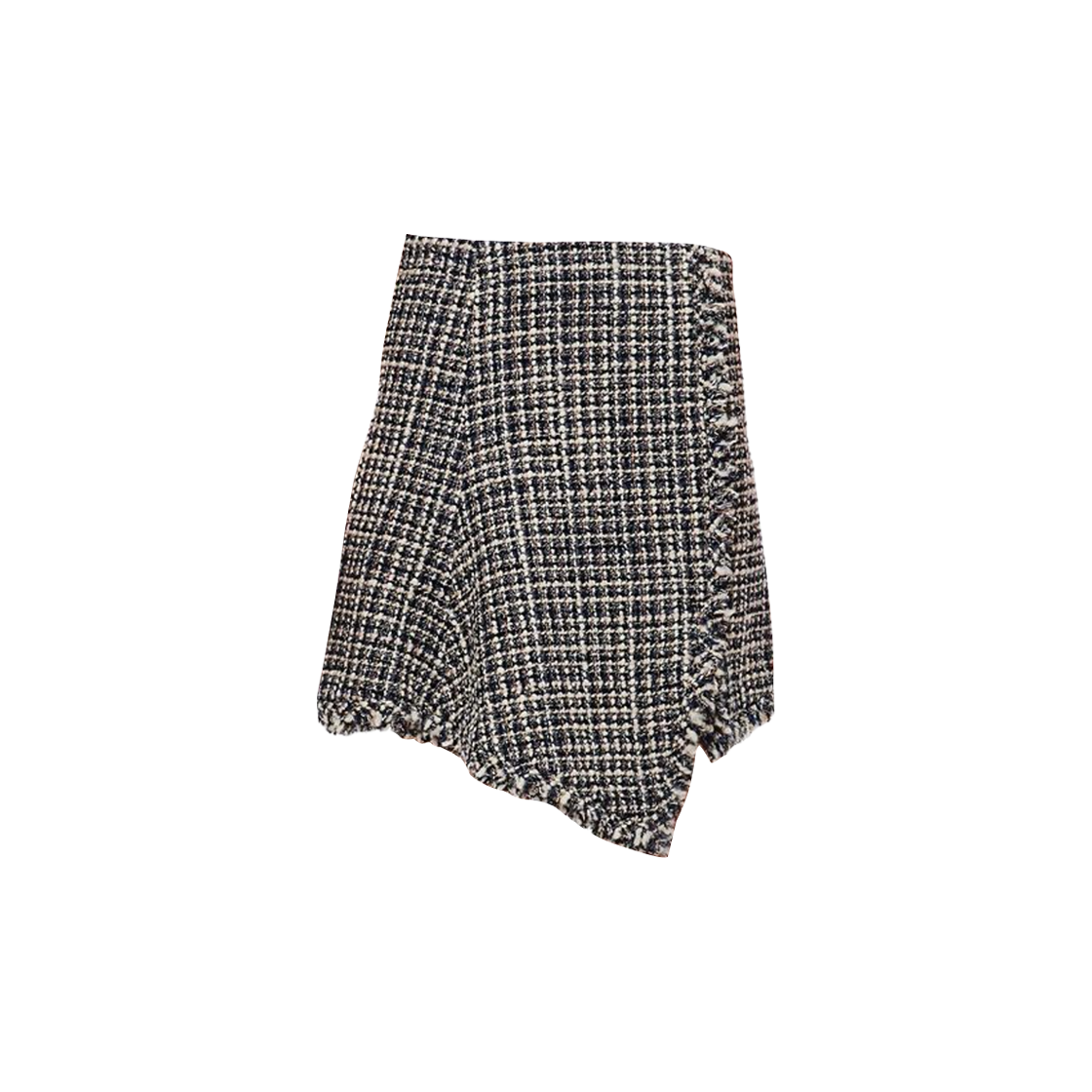 (W) 사카이 트위드 미니 스커트 그레이((W) Sacai Tweed Mini Skirt Grey)